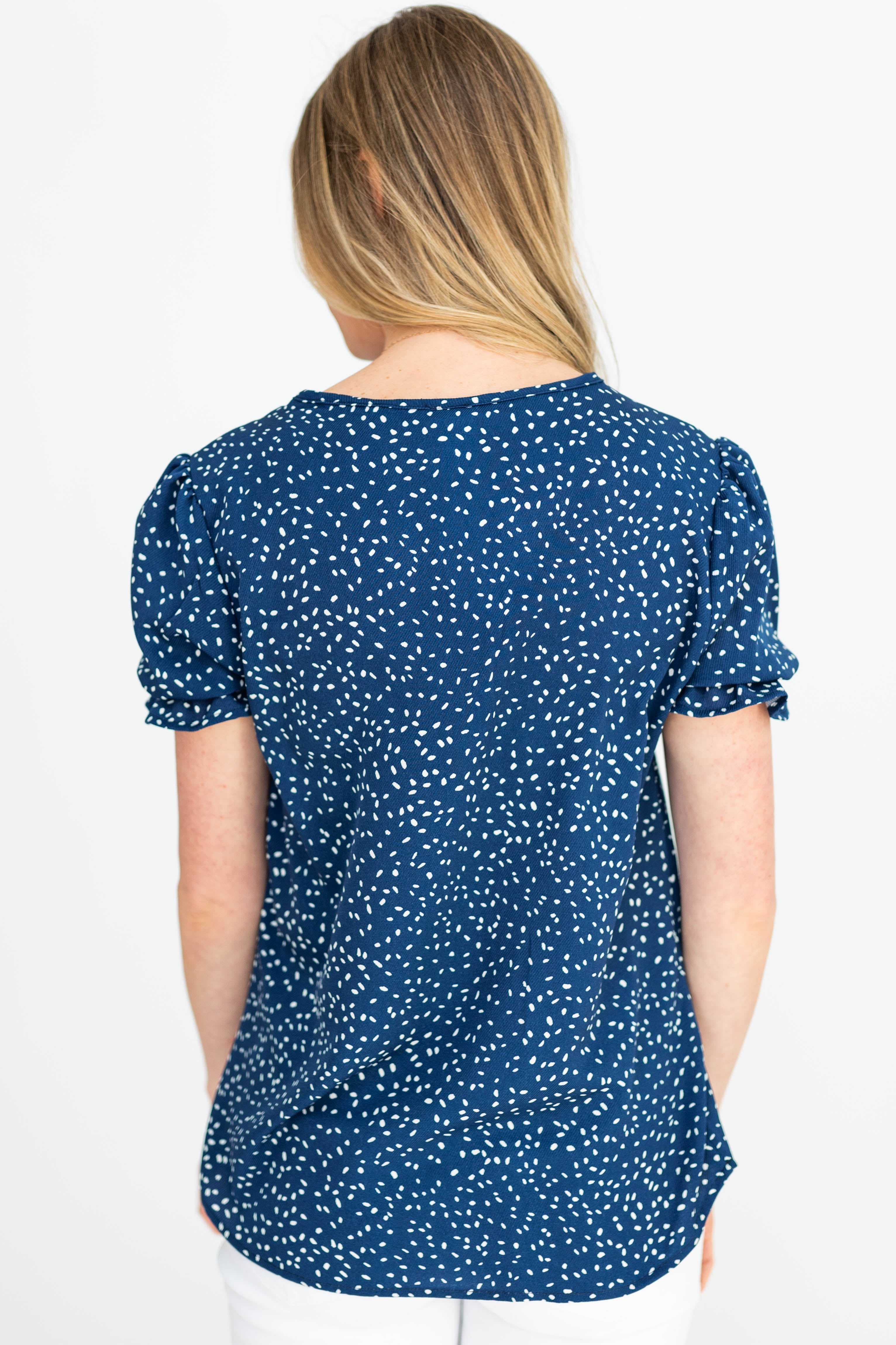 Jaylin Navy Top