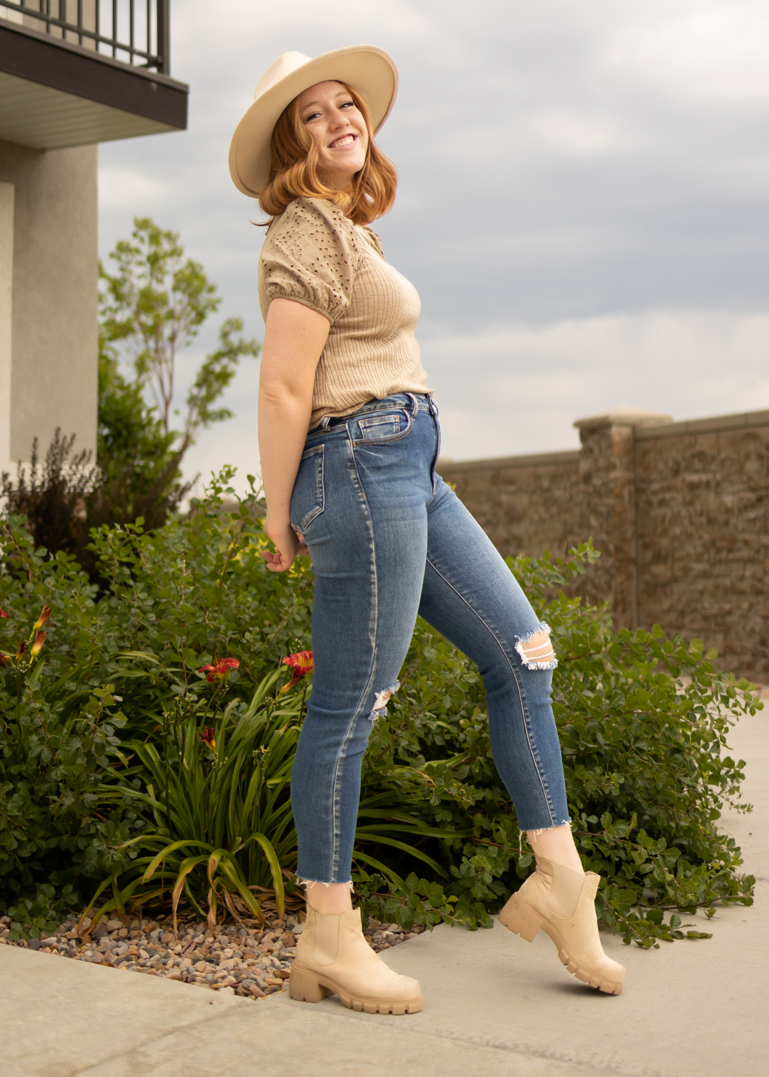 Jemma Taupe Top