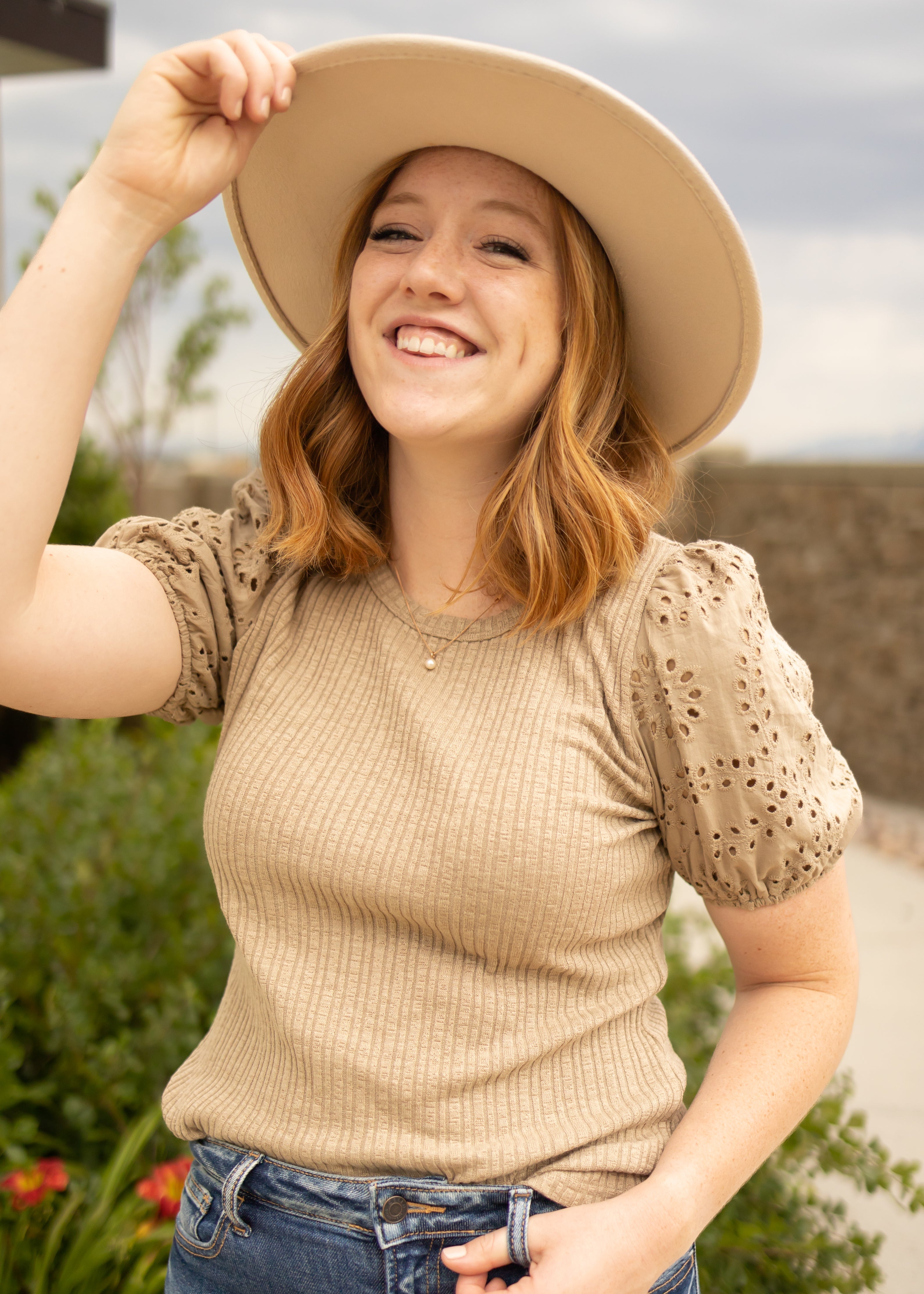 Jemma Taupe Top