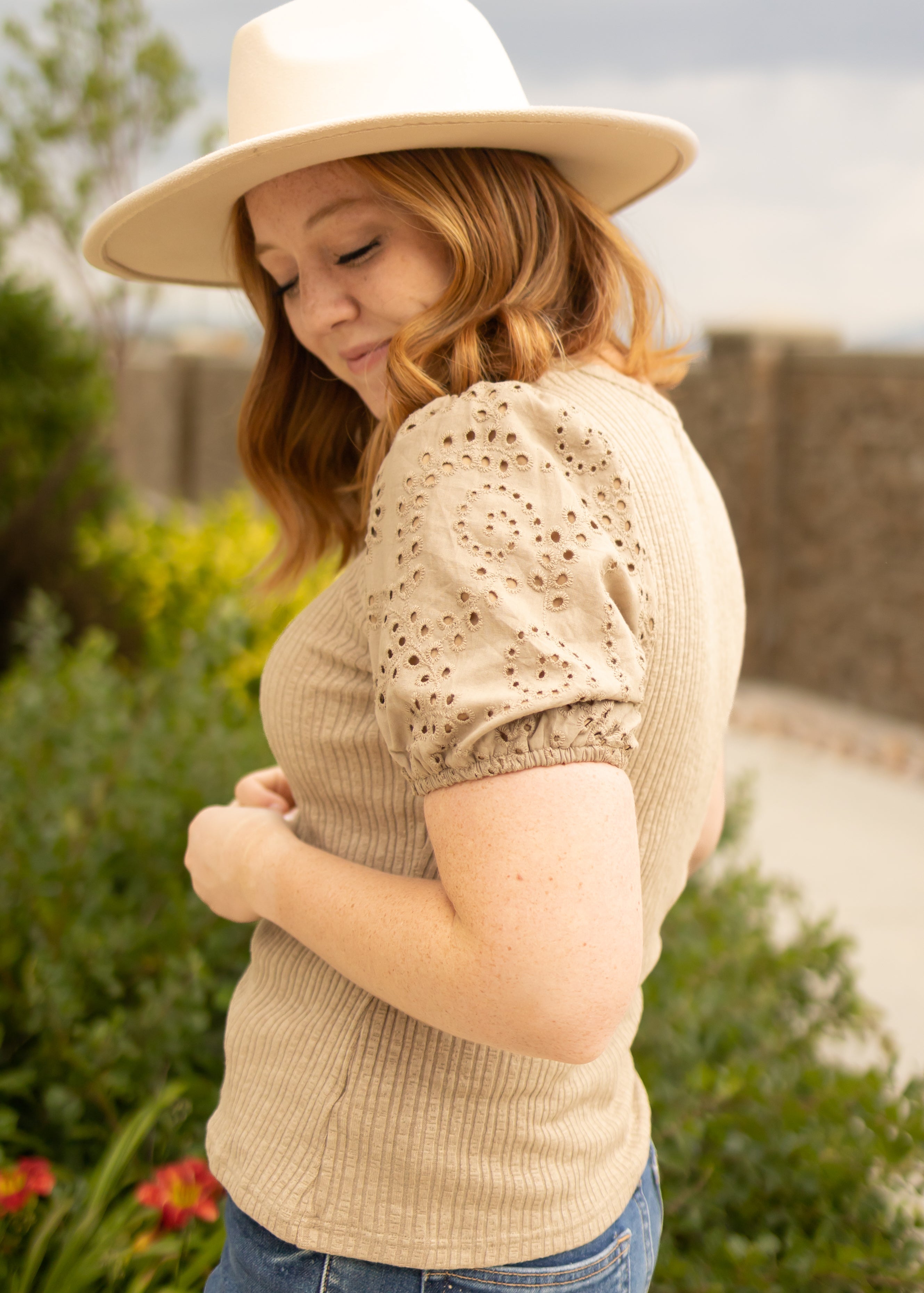Jemma Taupe Top