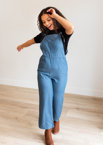 Jenae Indigo Washed Jumpsuit
