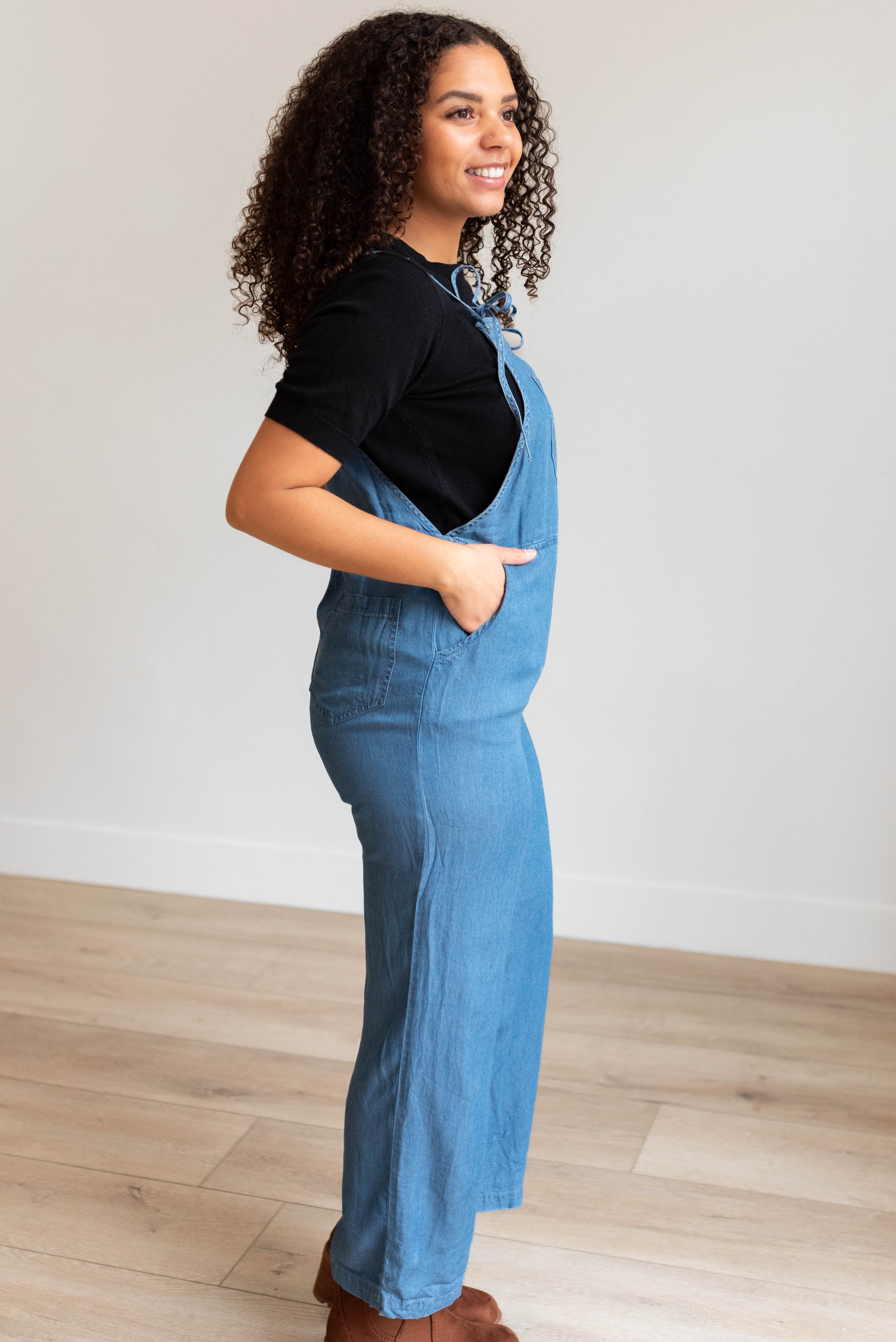 Jenae Indigo Washed Jumpsuit