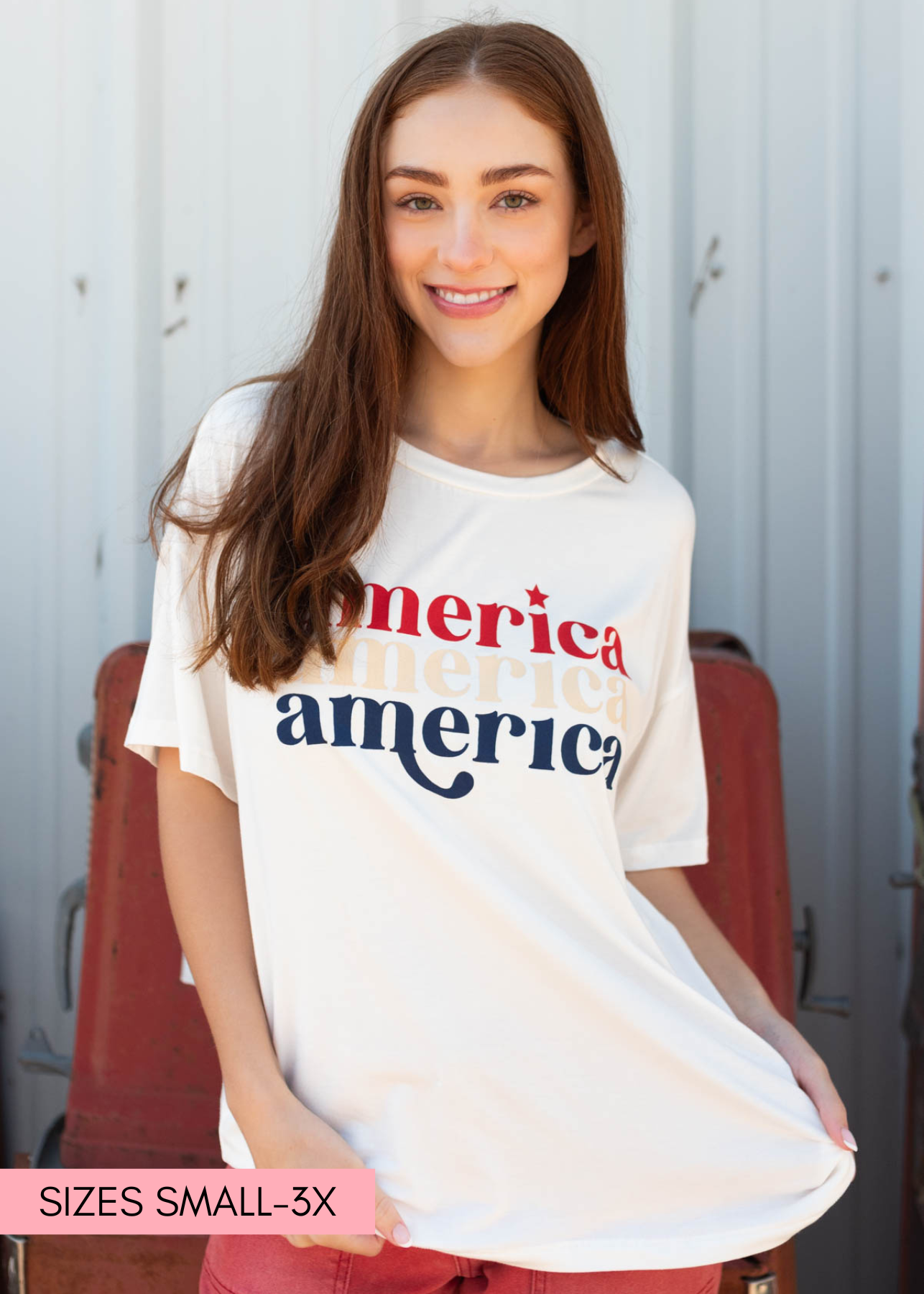 Jenn White America Graphic Tee