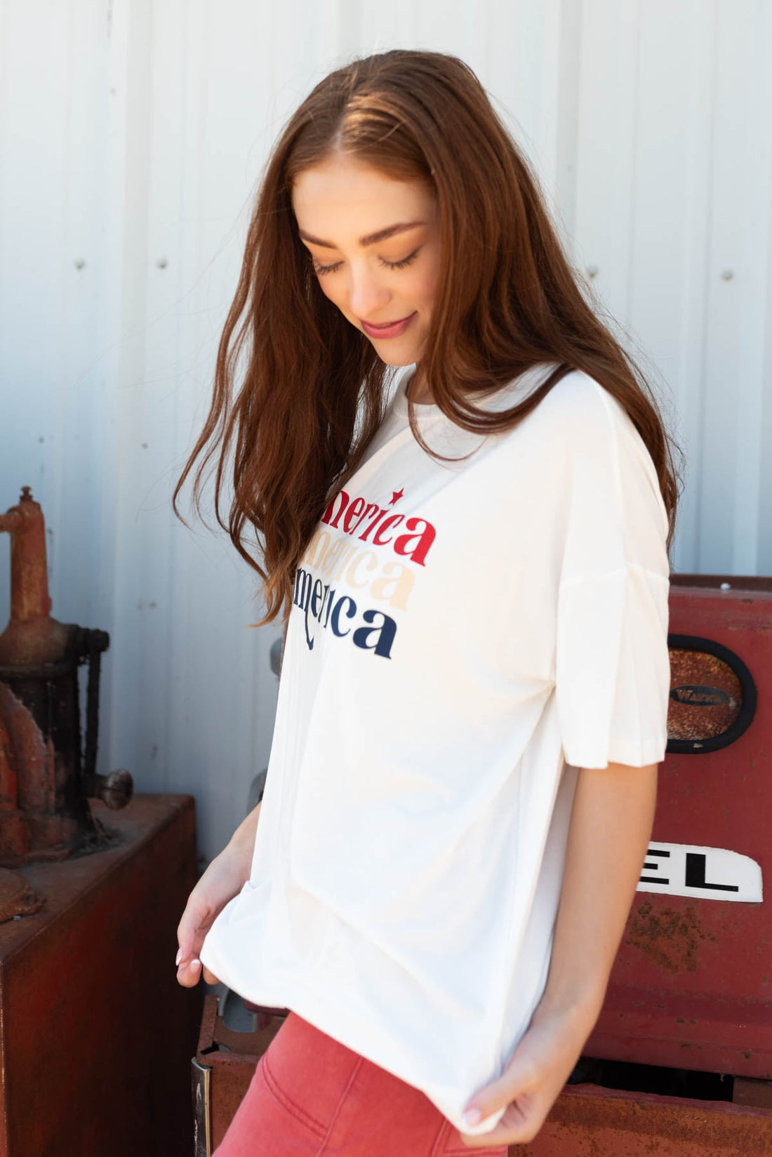 Jenn White America Graphic Tee