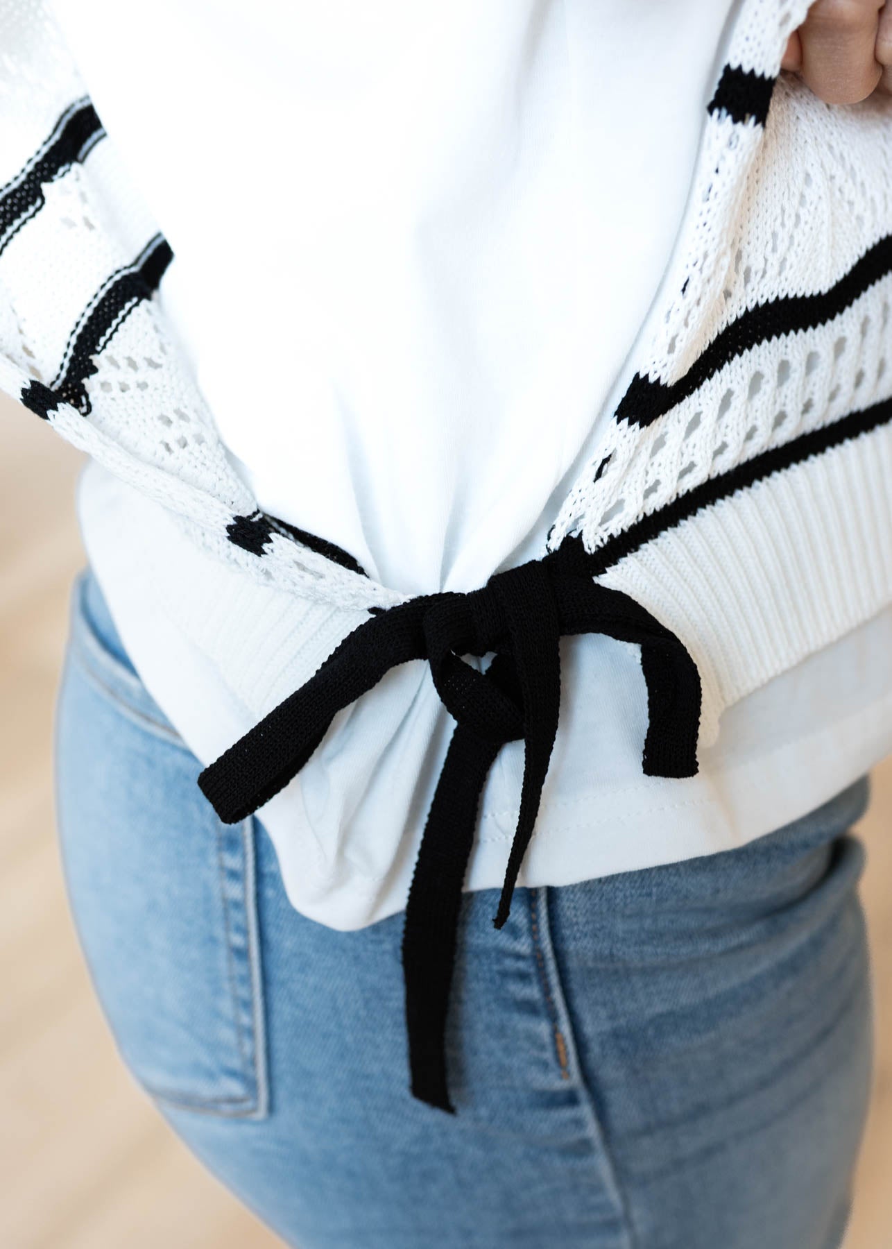 Jennie Striped Crochet Top