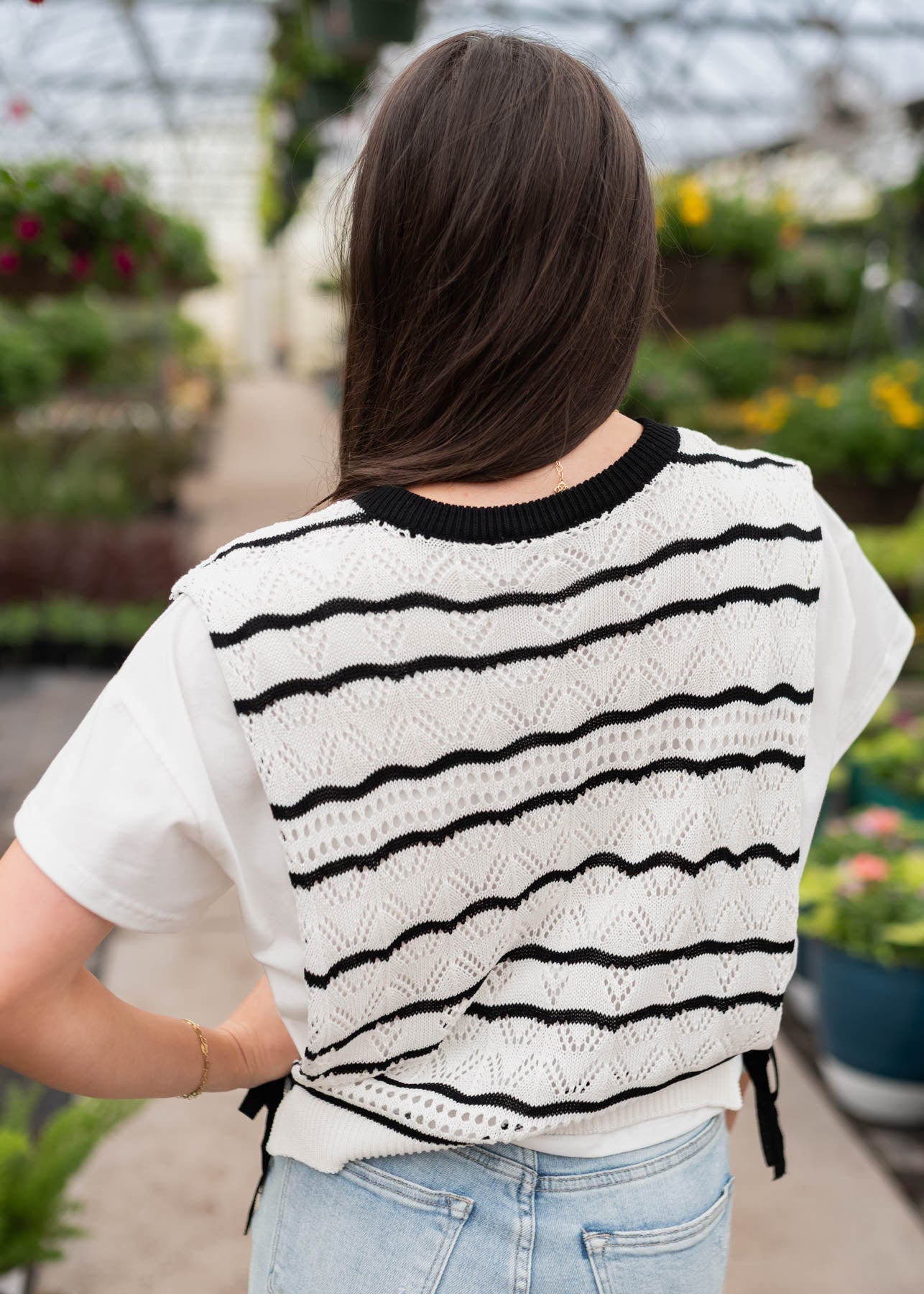 Jennie Striped Crochet Top