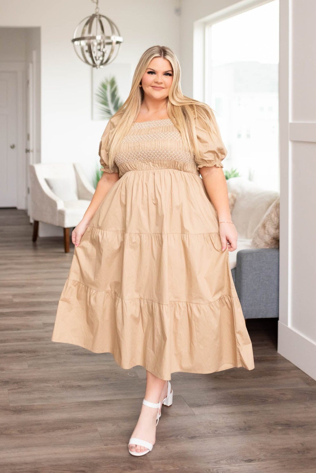 Jericka Taupe Dress
