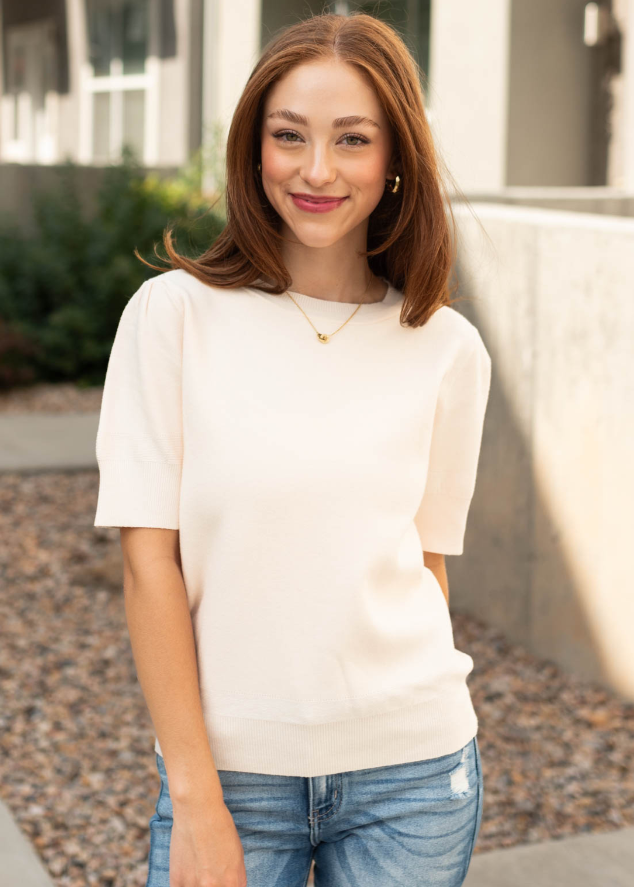 Jinx Ivory Sweater Top