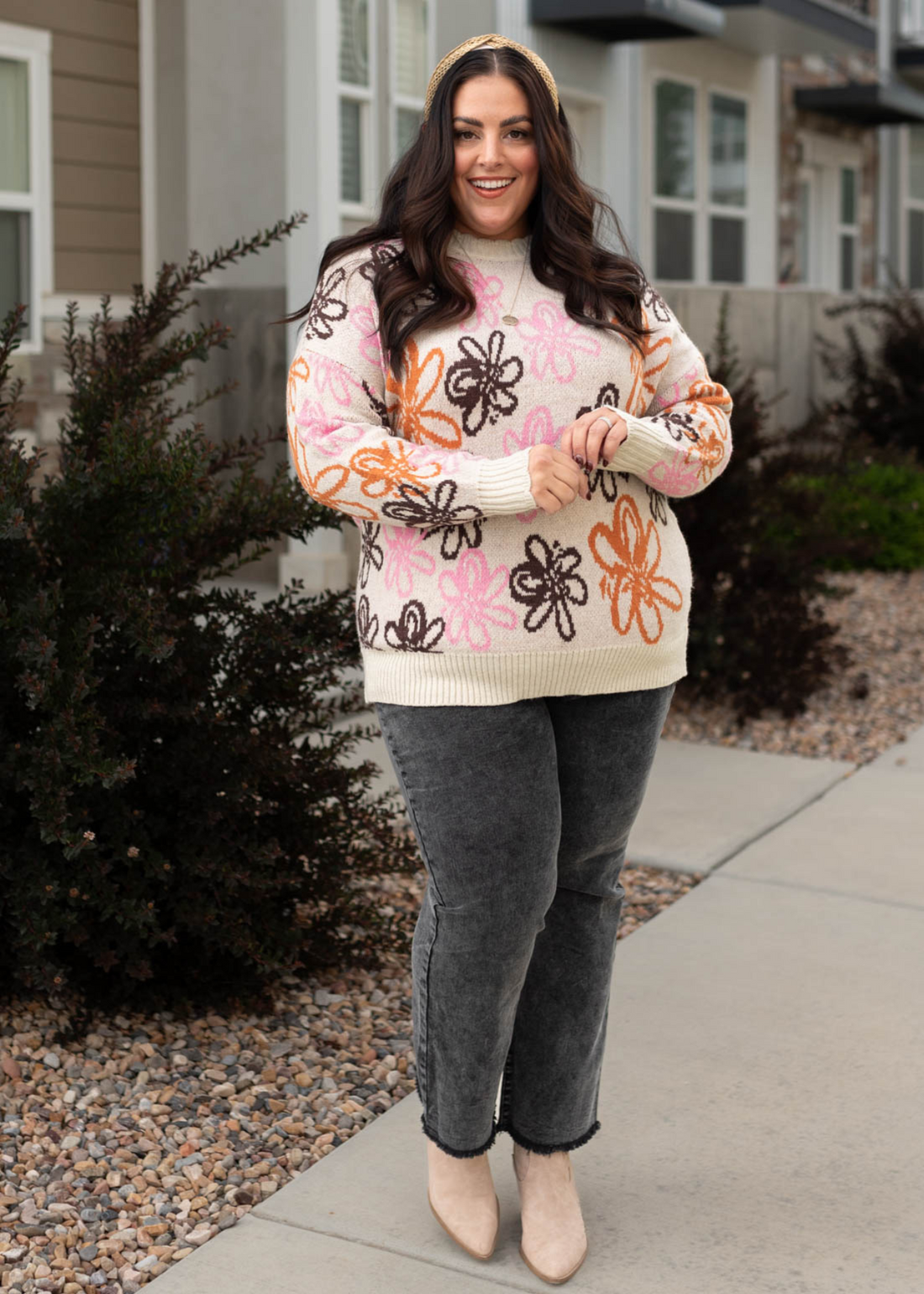 Jiselle Floral Sweater
