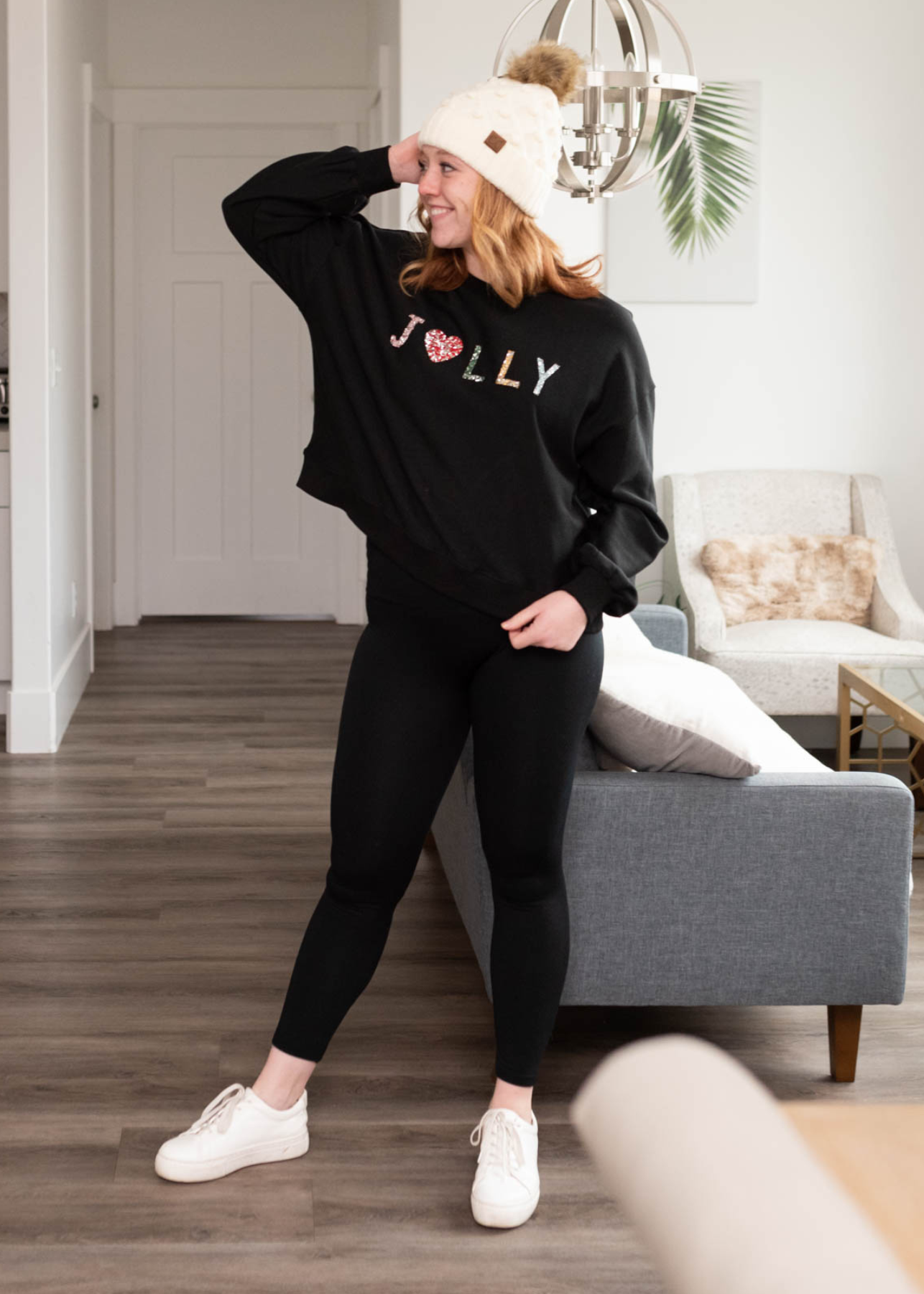 Jolly Rhinestone Crewneck