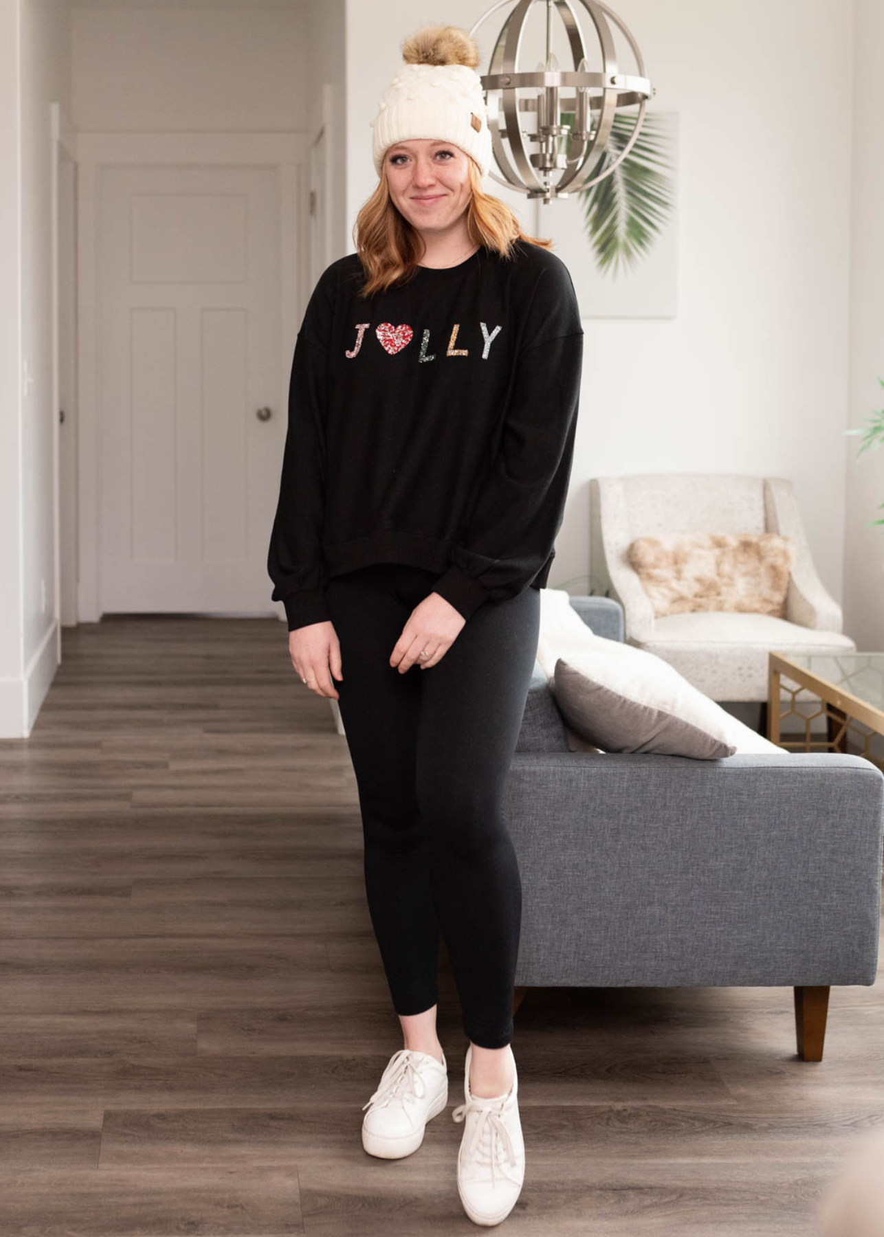 Jolly Rhinestone Crewneck
