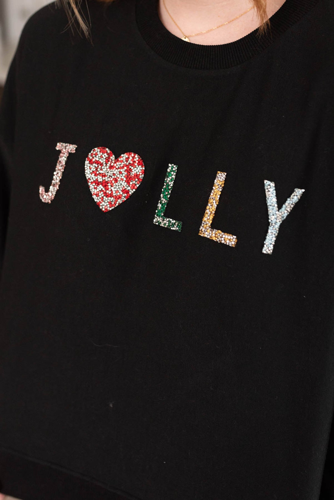 Jolly Rhinestone Crewneck
