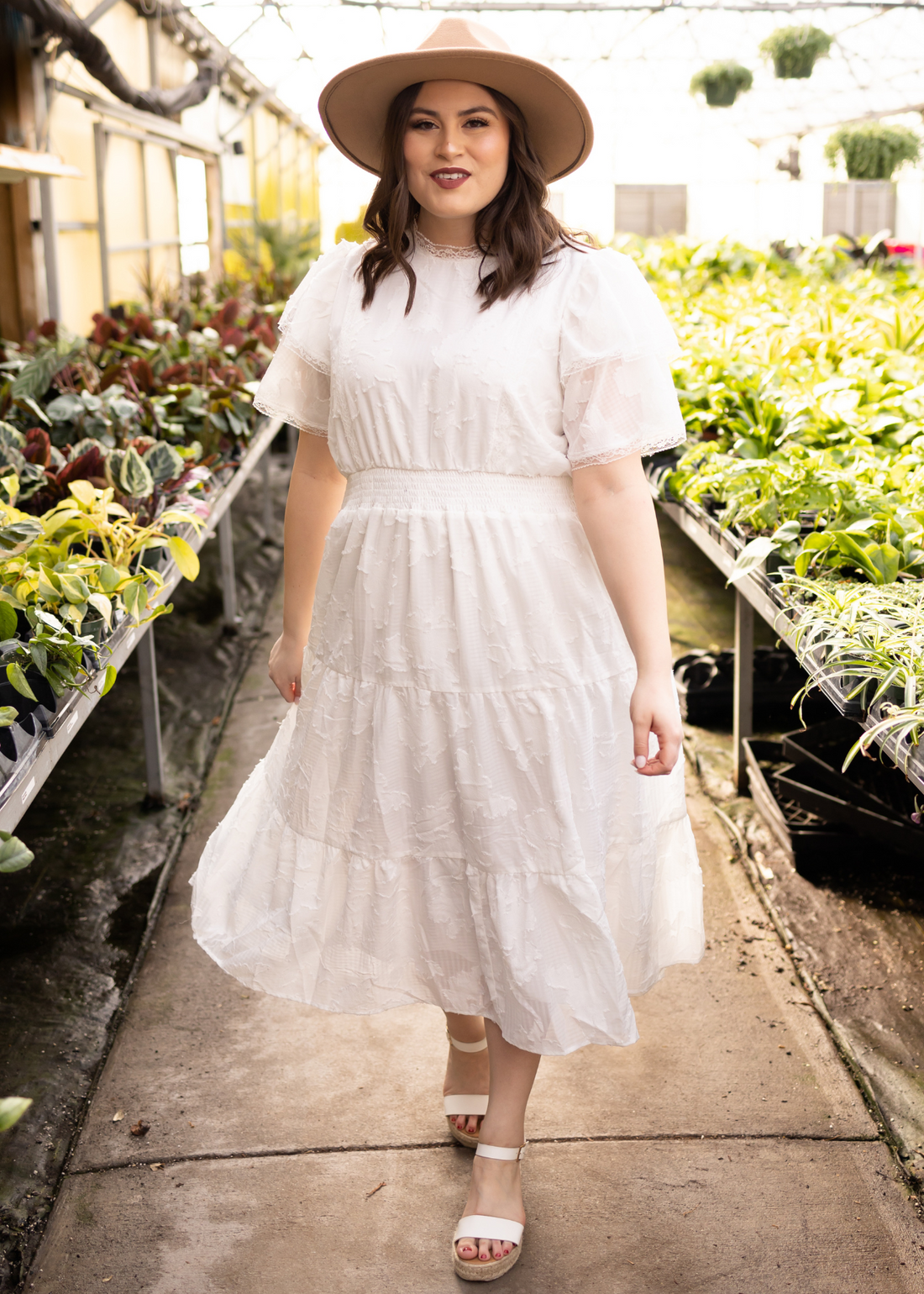 Joni White Floral Dress