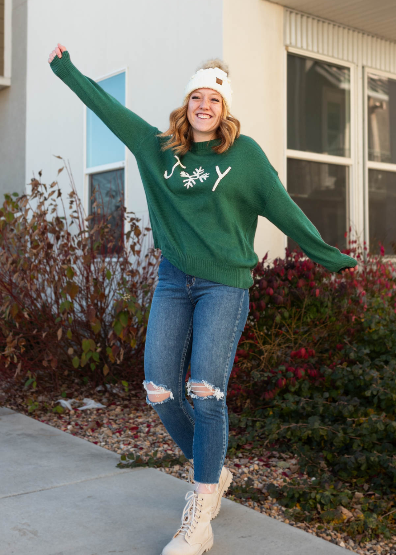 Joy Hunter Green Sweater
