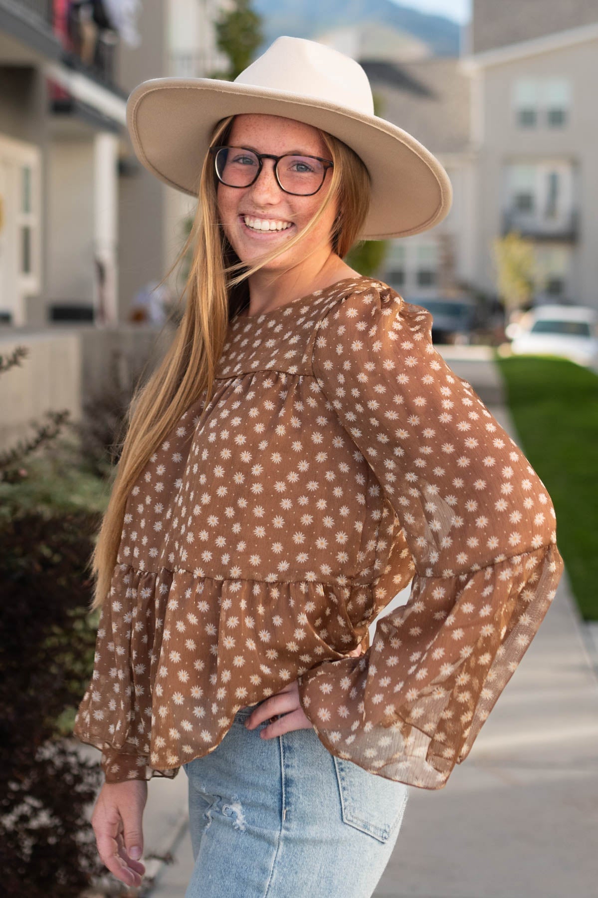 Joyce Brown Floral Top