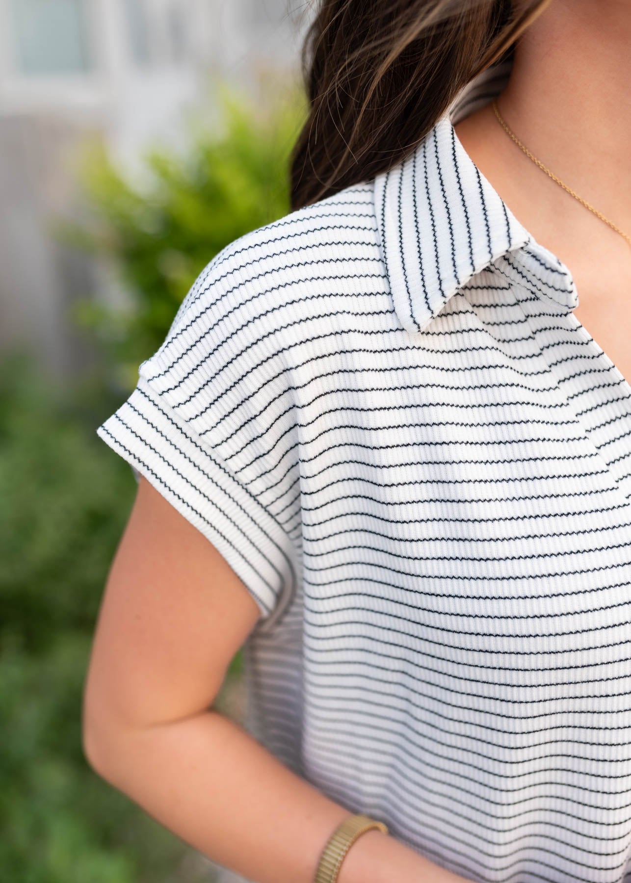 Jude Black Striped Dress