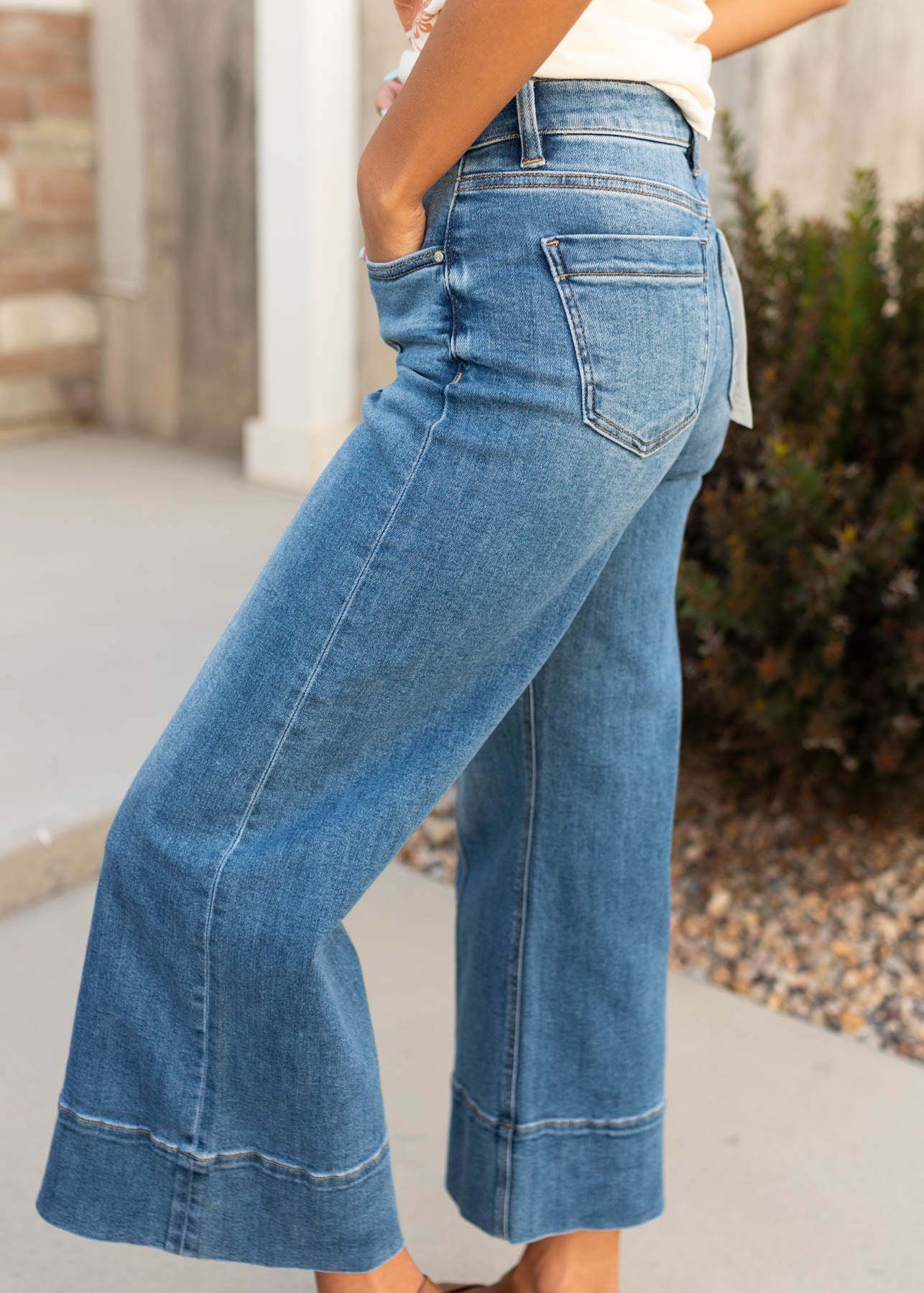 Julie Denim Wide Leg Pants