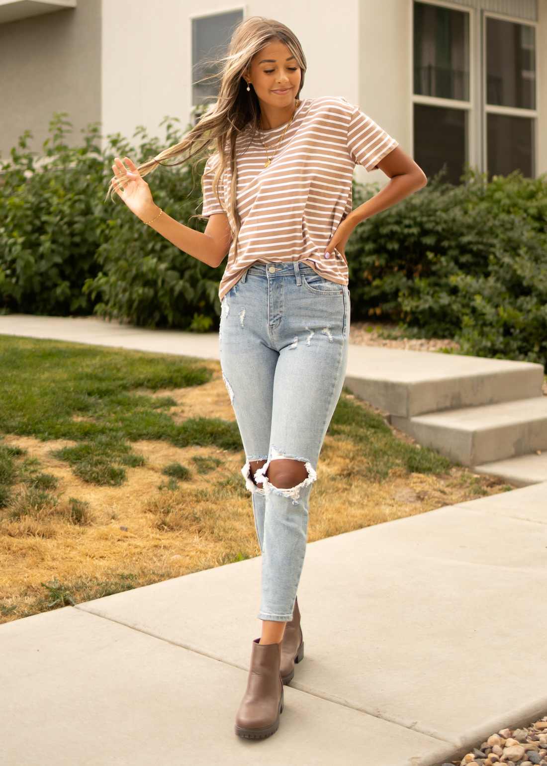 Julissa Taupe Top