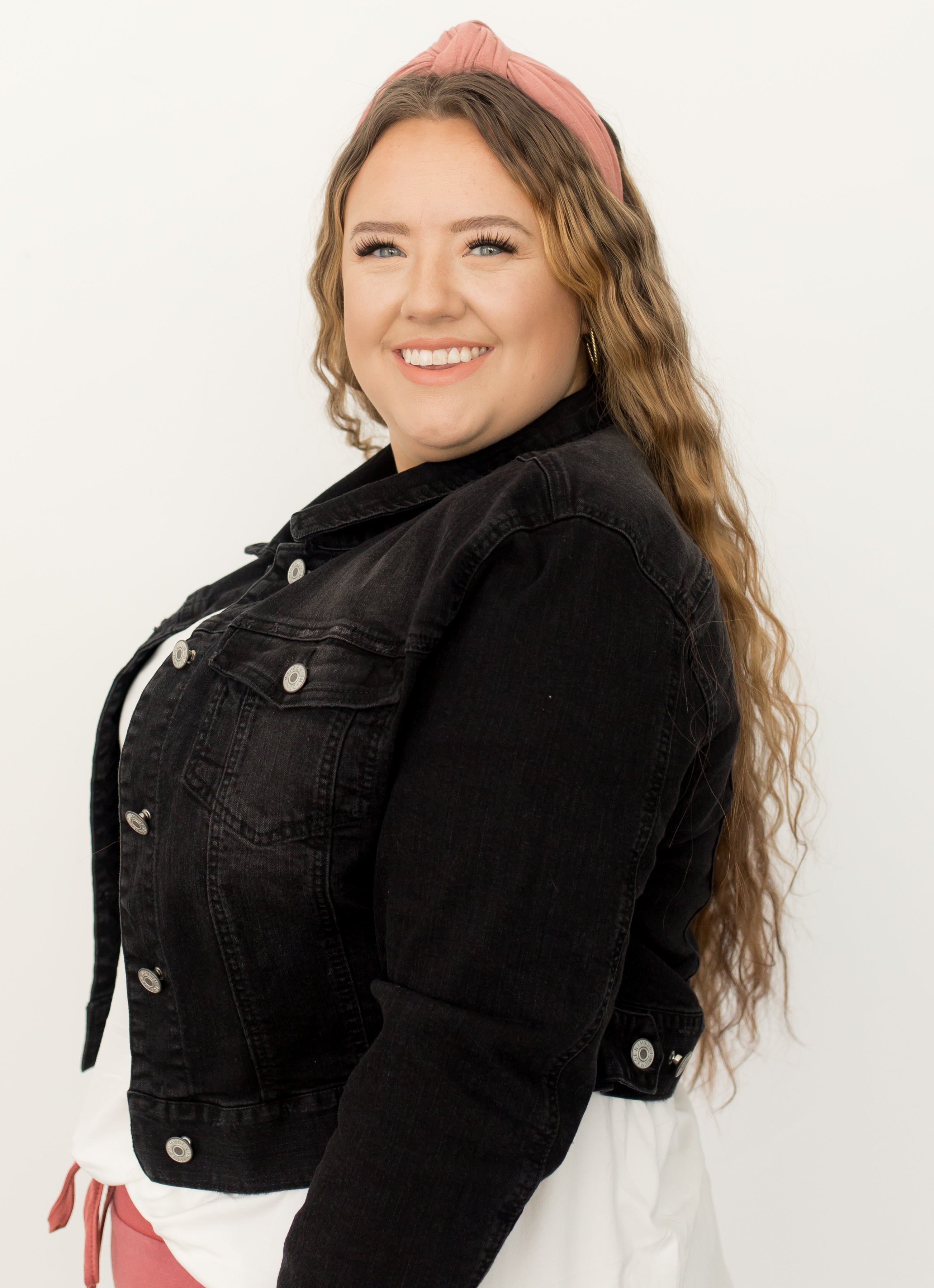 Justice Black Jean Jacket