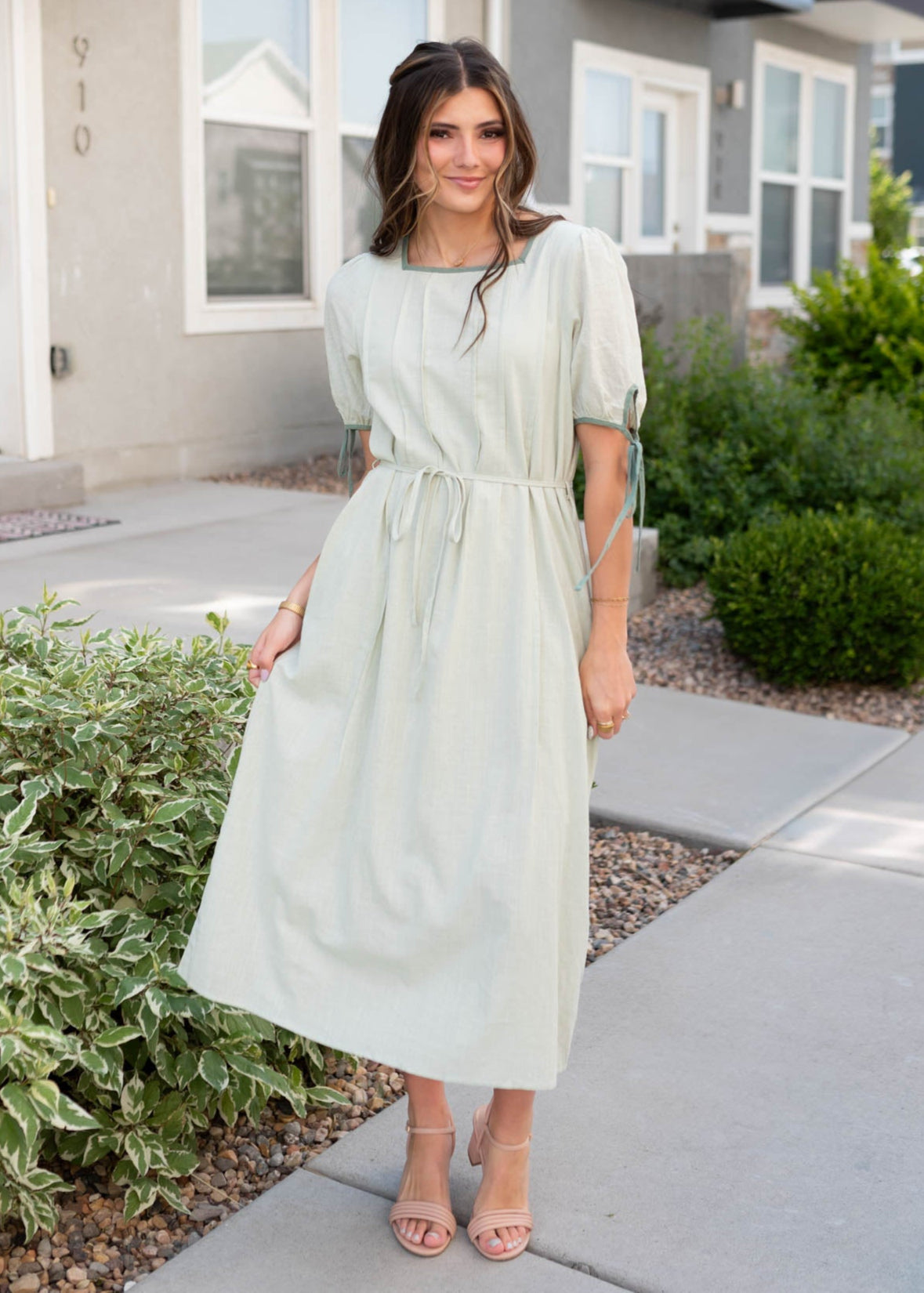 Kaleigh Sage Dress