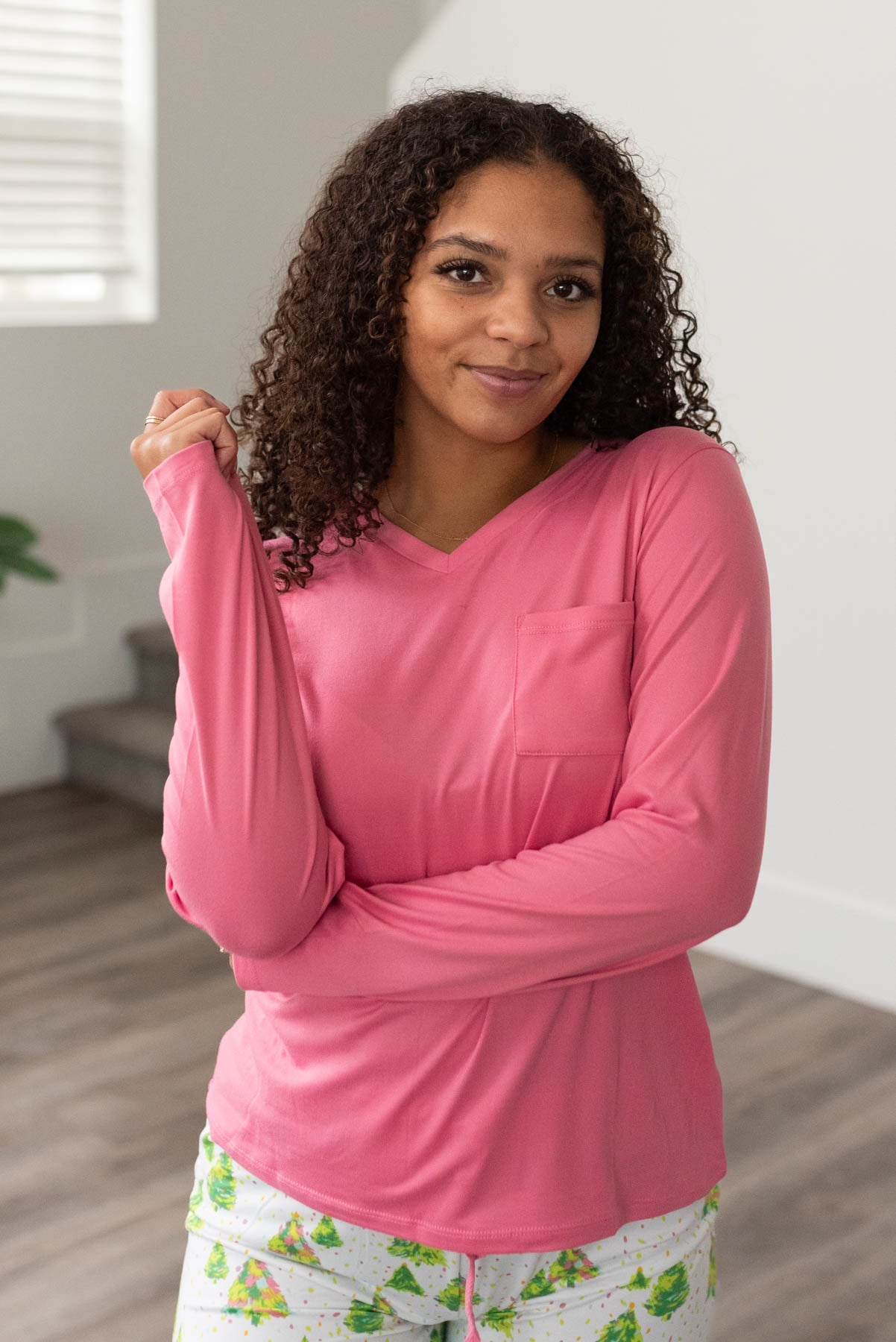 Kallie Pink PJ Top