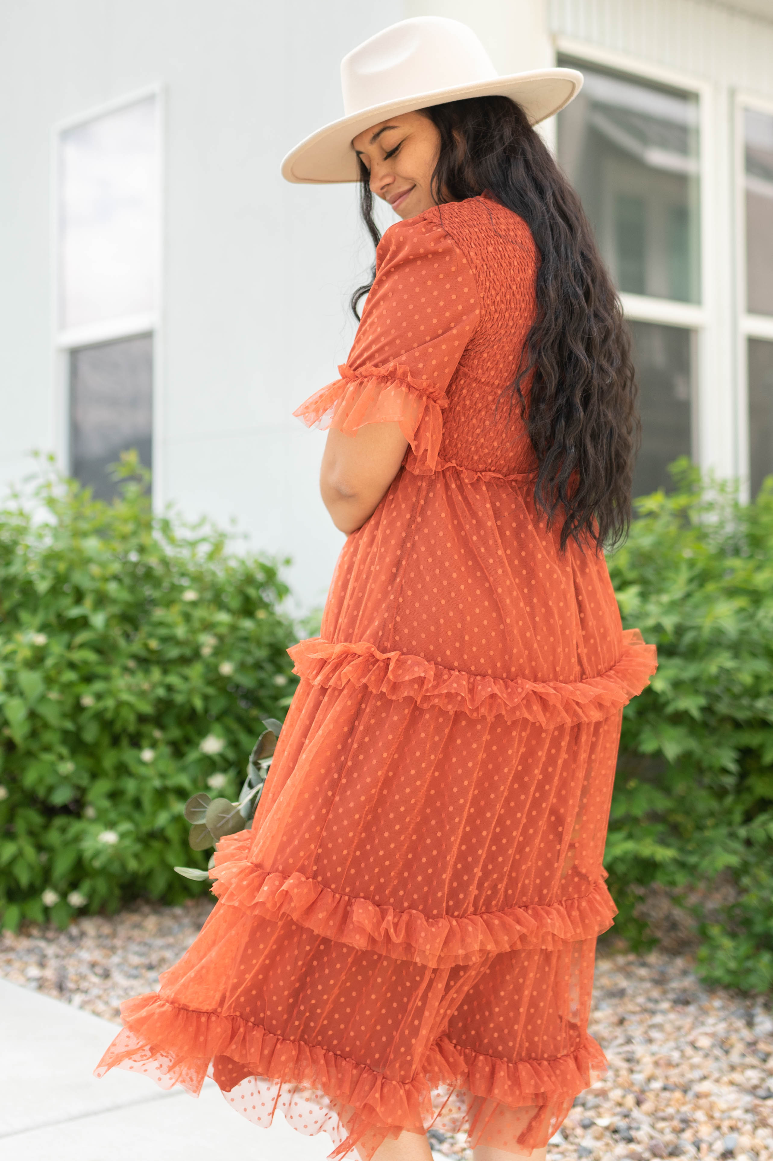 Kamala Rust Dress