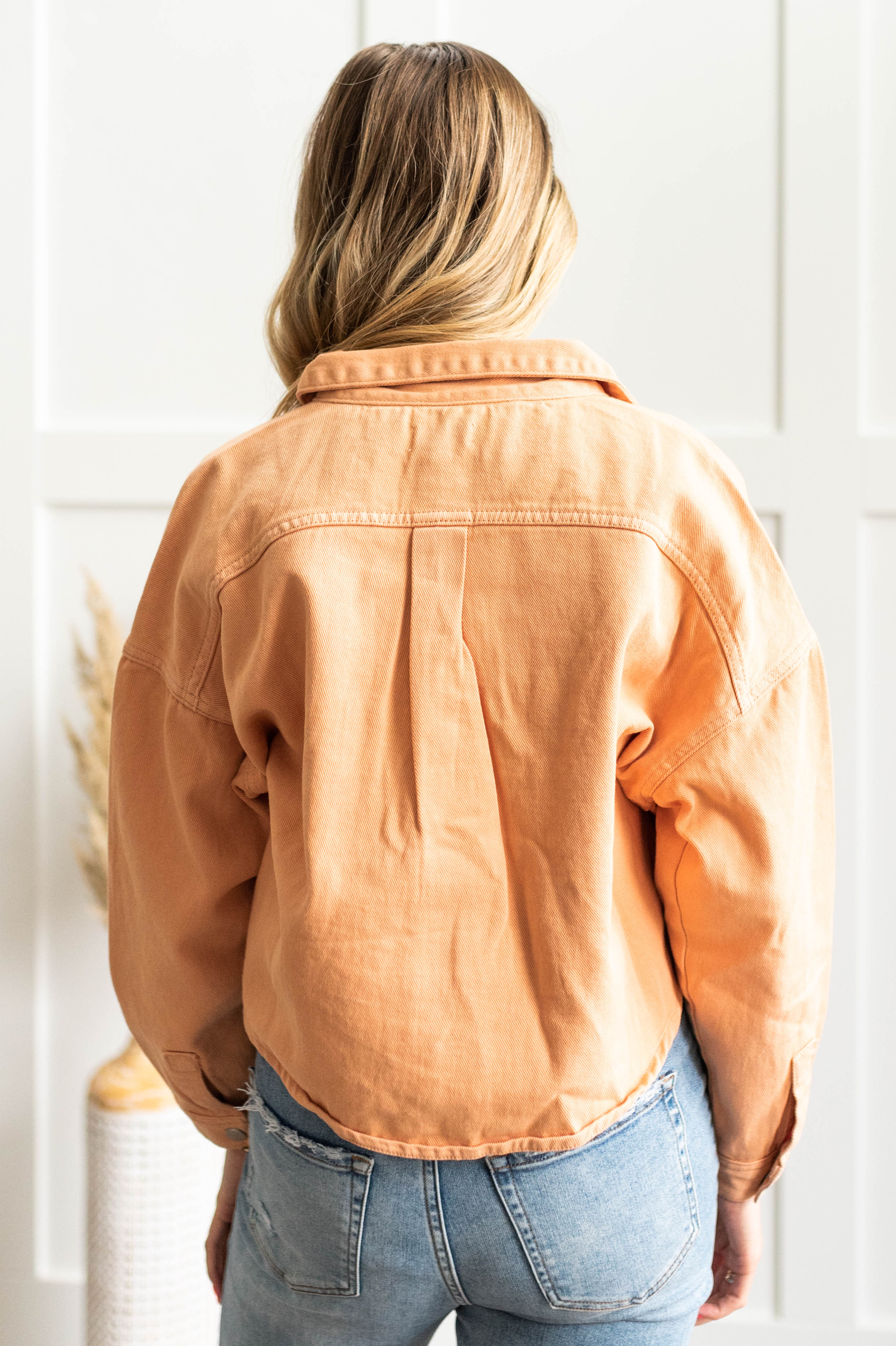 Kami Orange Jean Jacket
