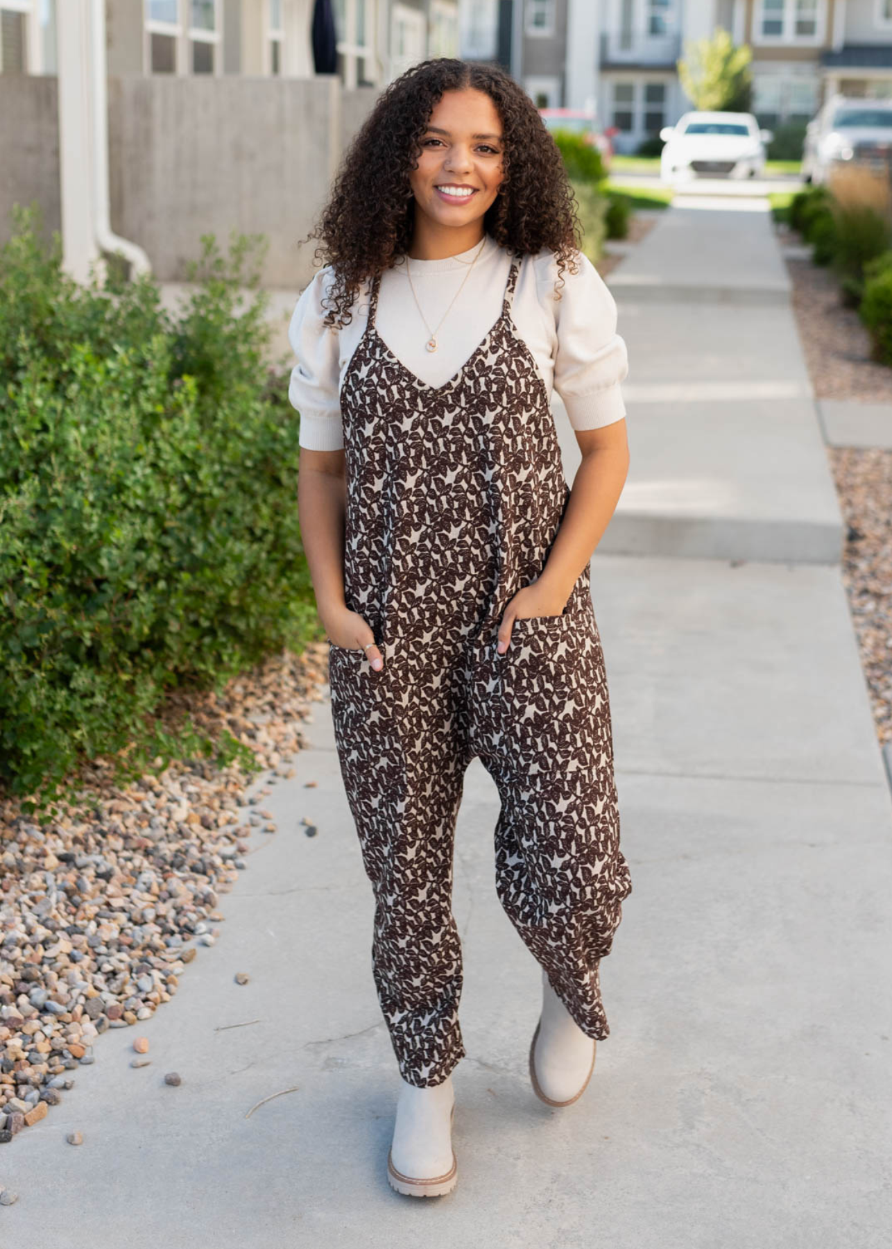Karen Taupe Knit Jumper