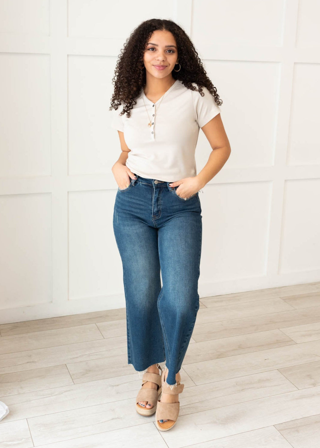 Kari Oatmeal Ribbed Top