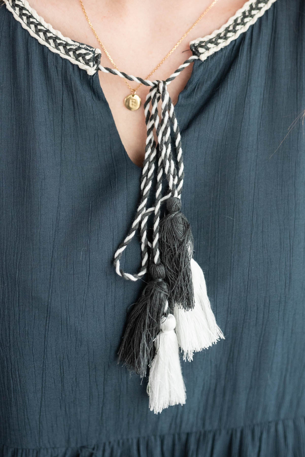 Karlie Navy Tie Dress