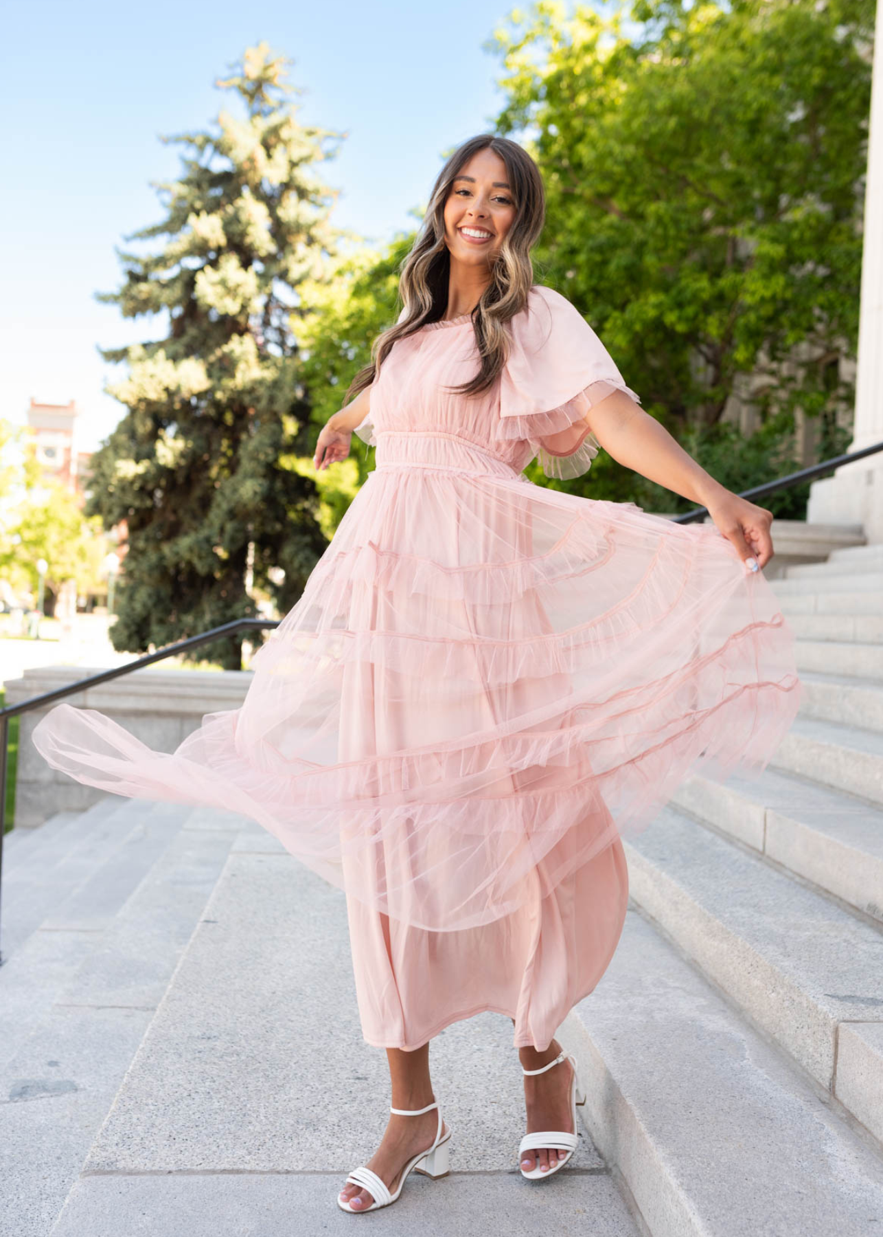 Kathryn Blush Maxi Dress