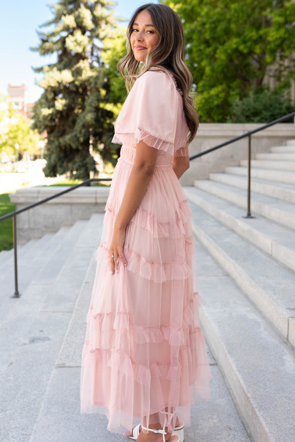 Kathryn Blush Maxi Dress