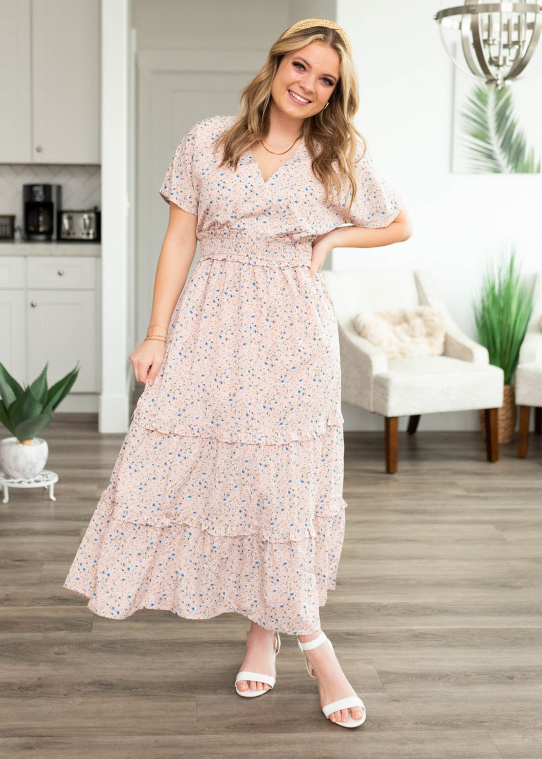 Kaye Pink Floral Dress