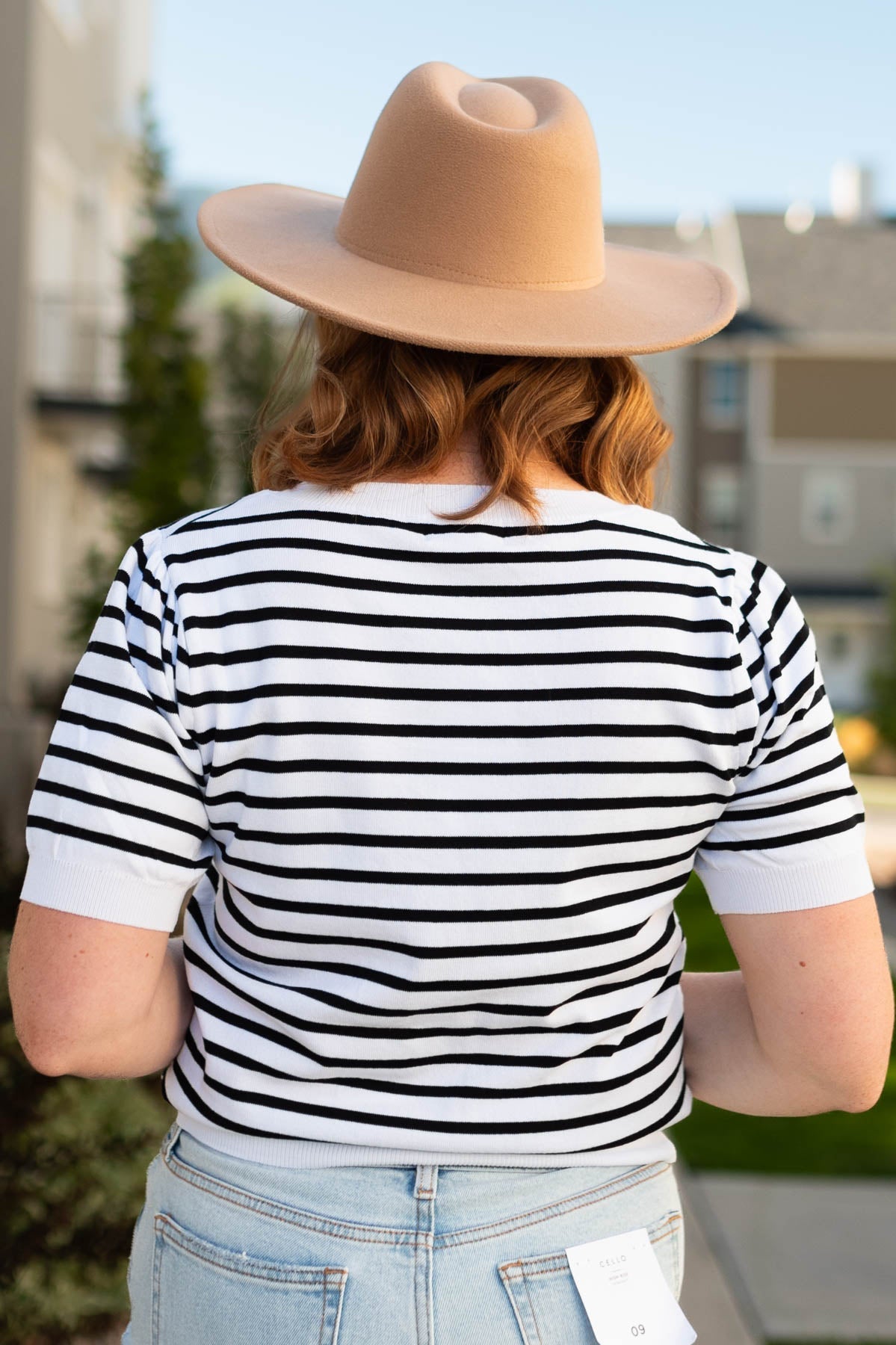 Kayla Ivory Striped Top