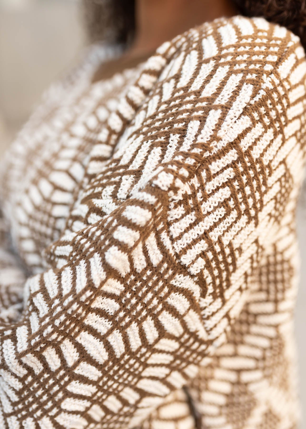 Kaylee Brown Pattern Sweater