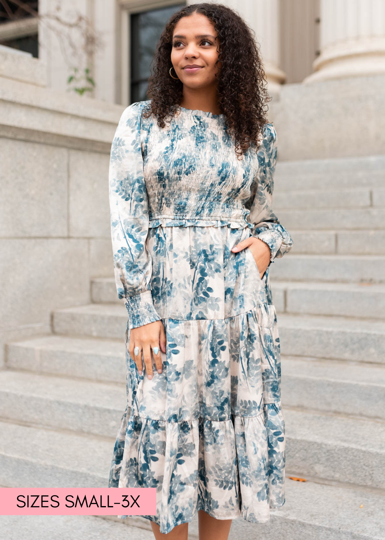 Kendal Beige Floral Dress