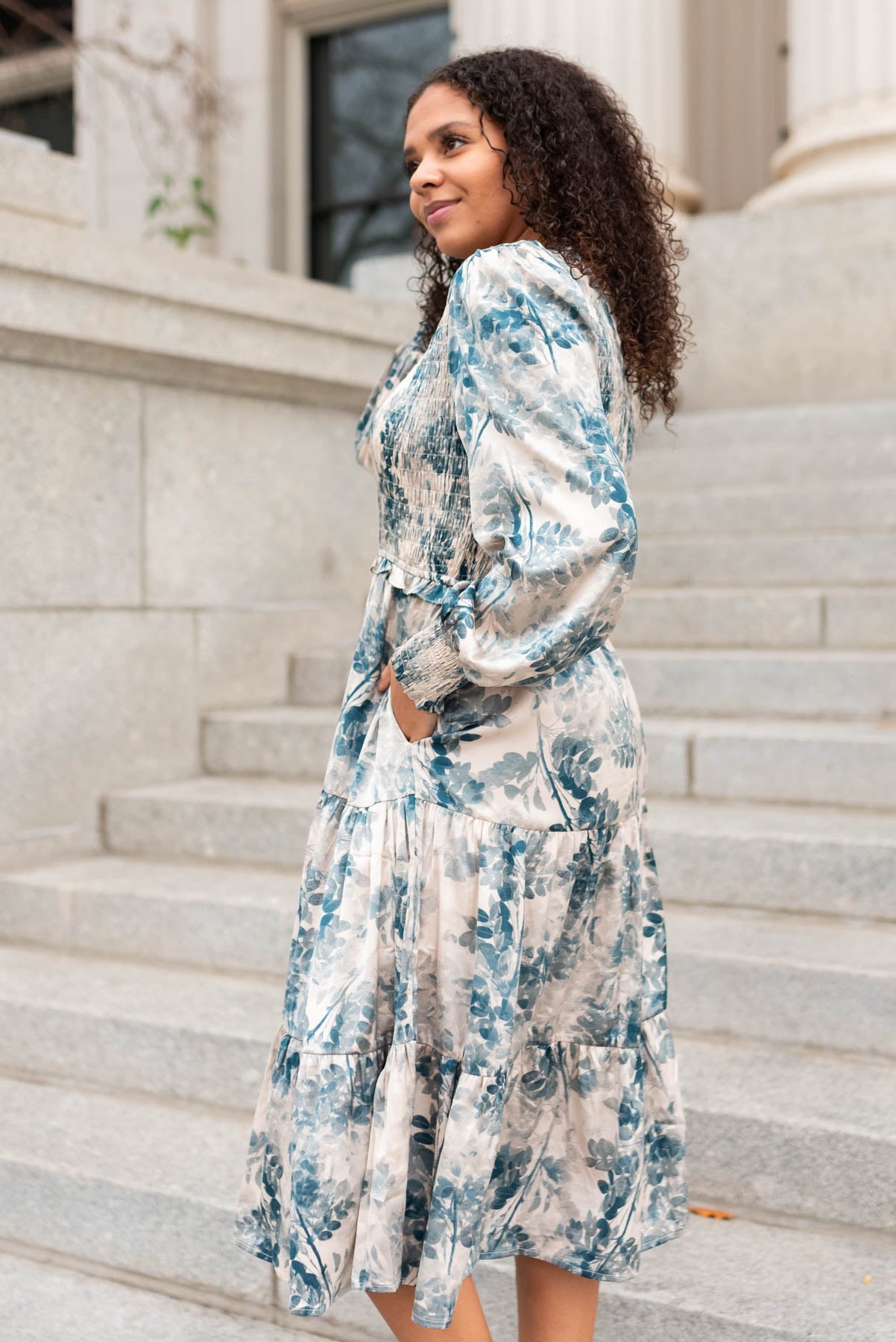 Kendal Beige Floral Dress