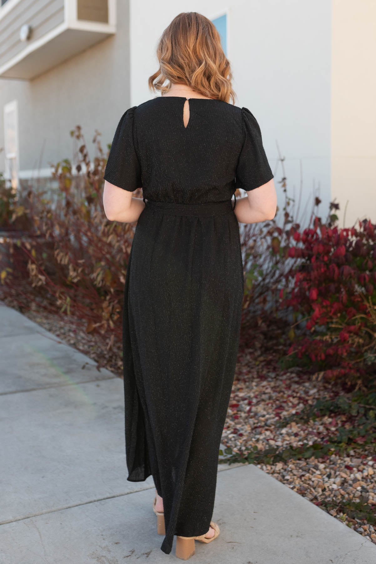 Kenly Sparkle Maxi Wrap Dress