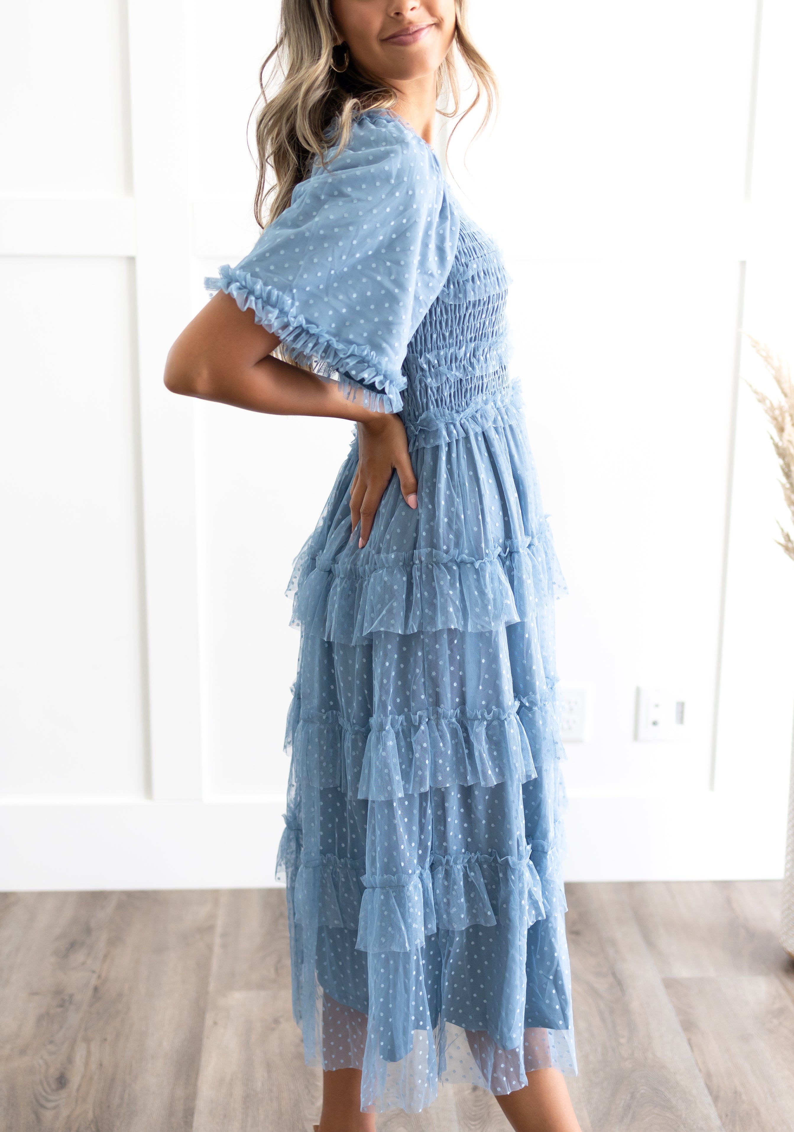 Keziah Dusty Blue Dress