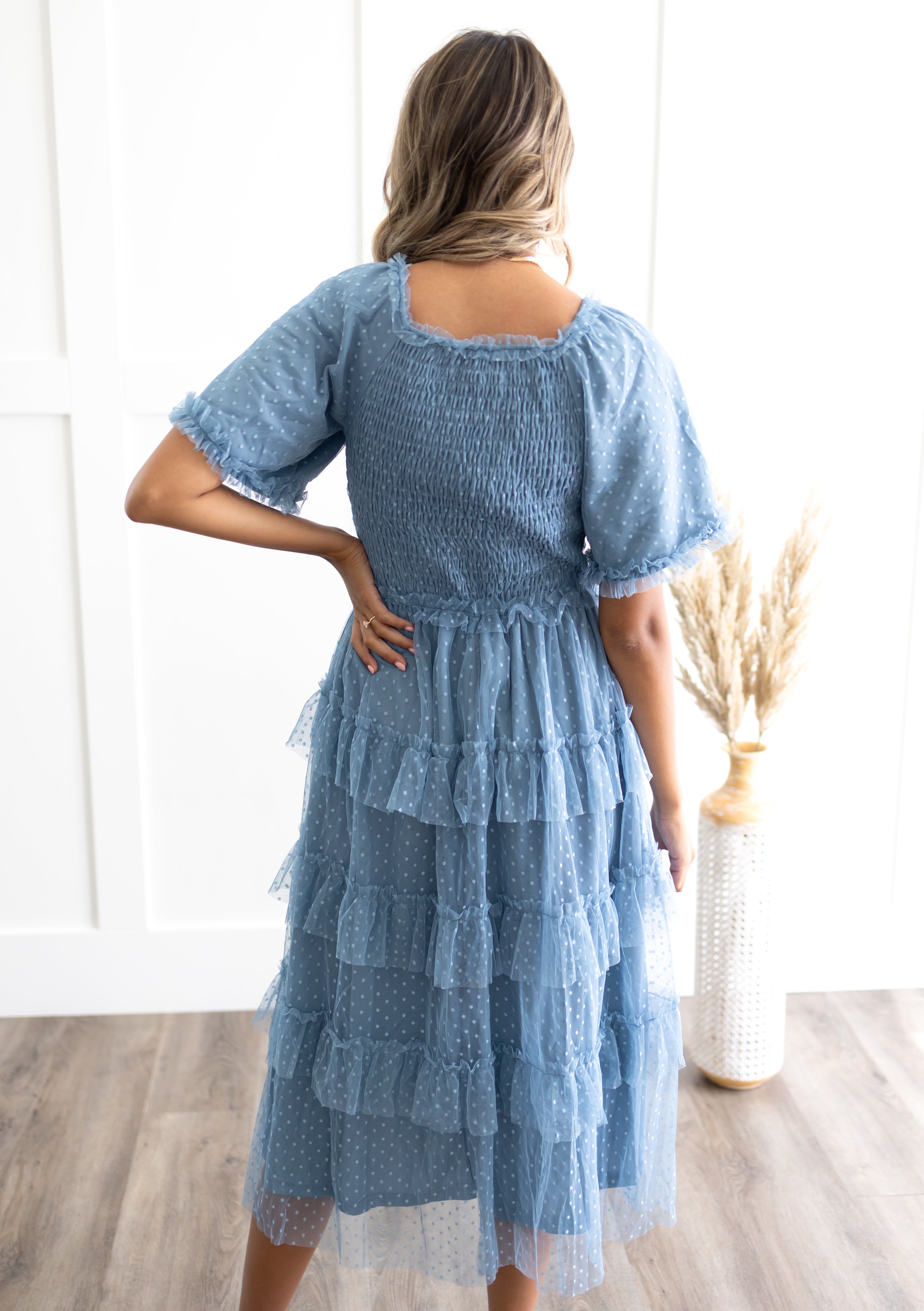 Keziah Dusty Blue Dress