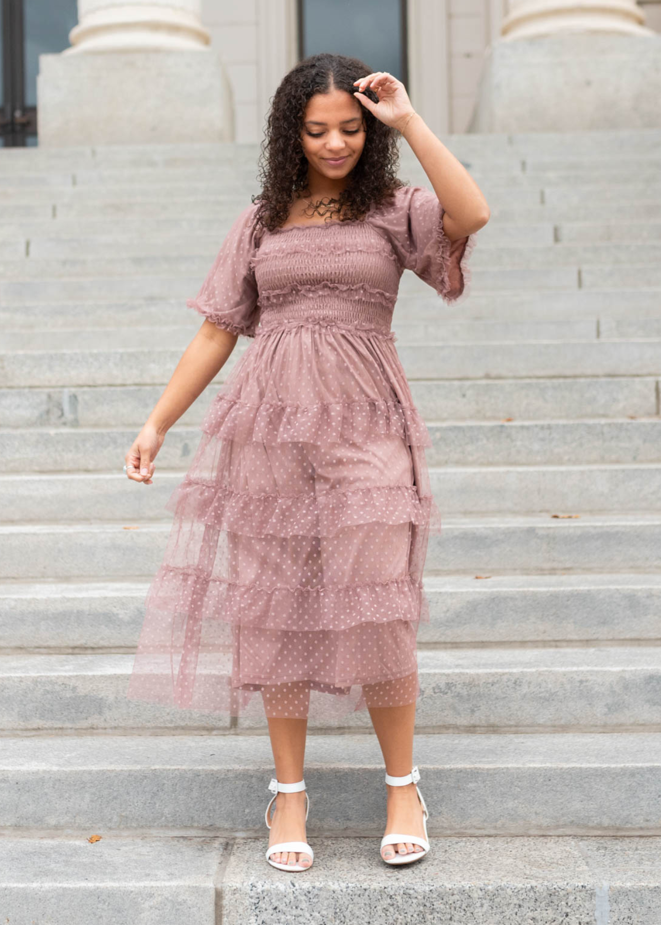 Keziah Dusty Rose Dress