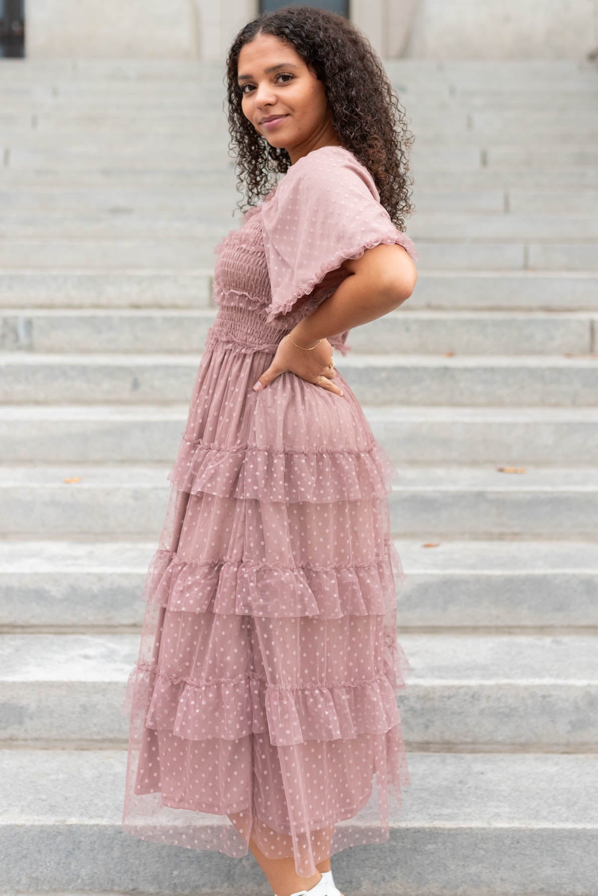 Keziah Dusty Rose Dress