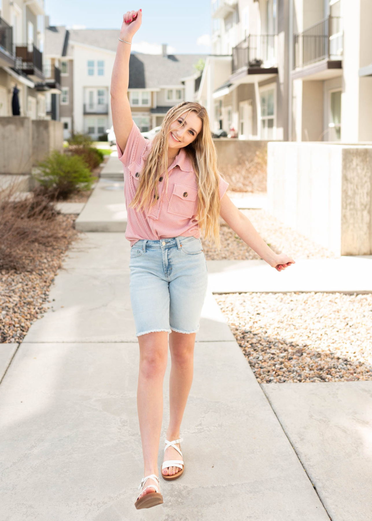 Kiana Mauve Button Down Top