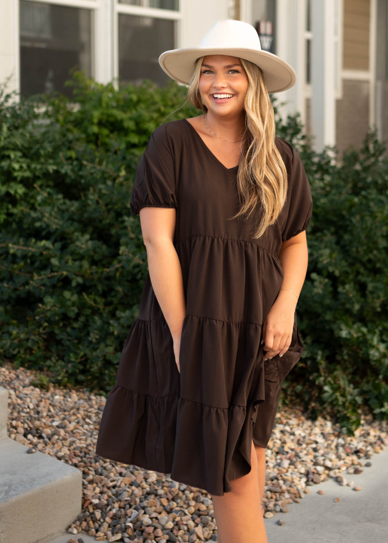 Kiera Deep Brown Dress