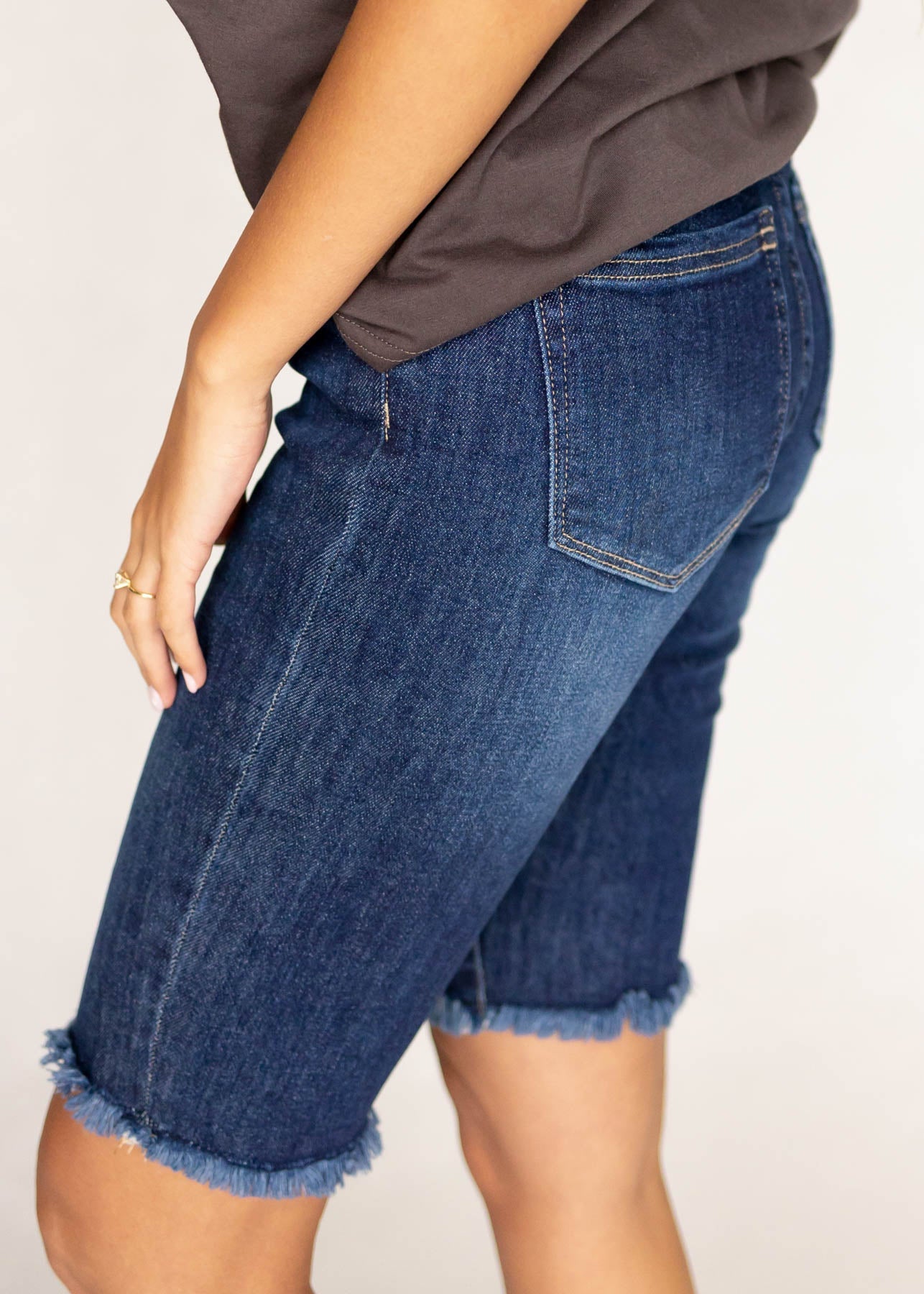 Kiki Indigo Bermuda Shorts