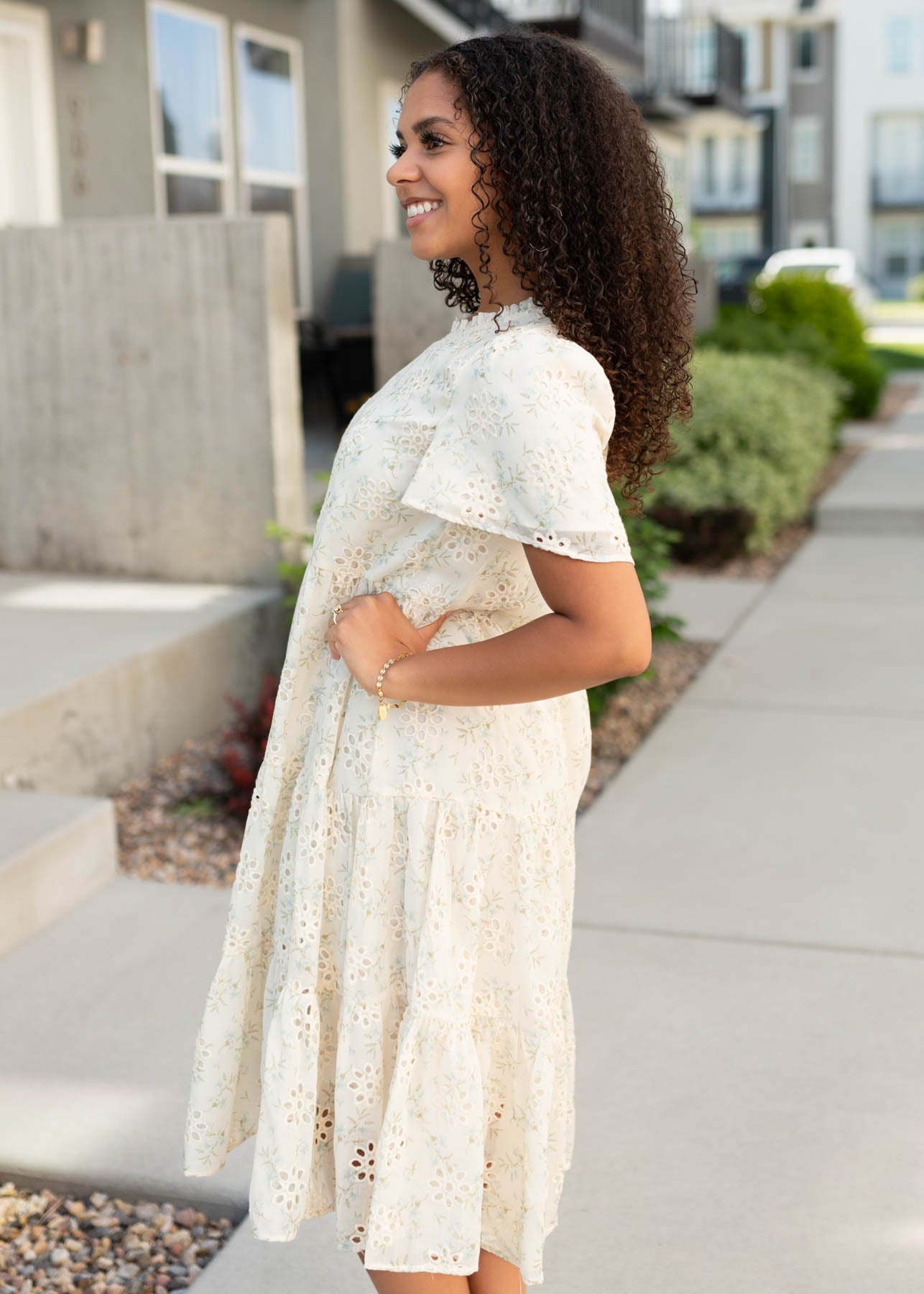 Kimberly Cream Floral Dress