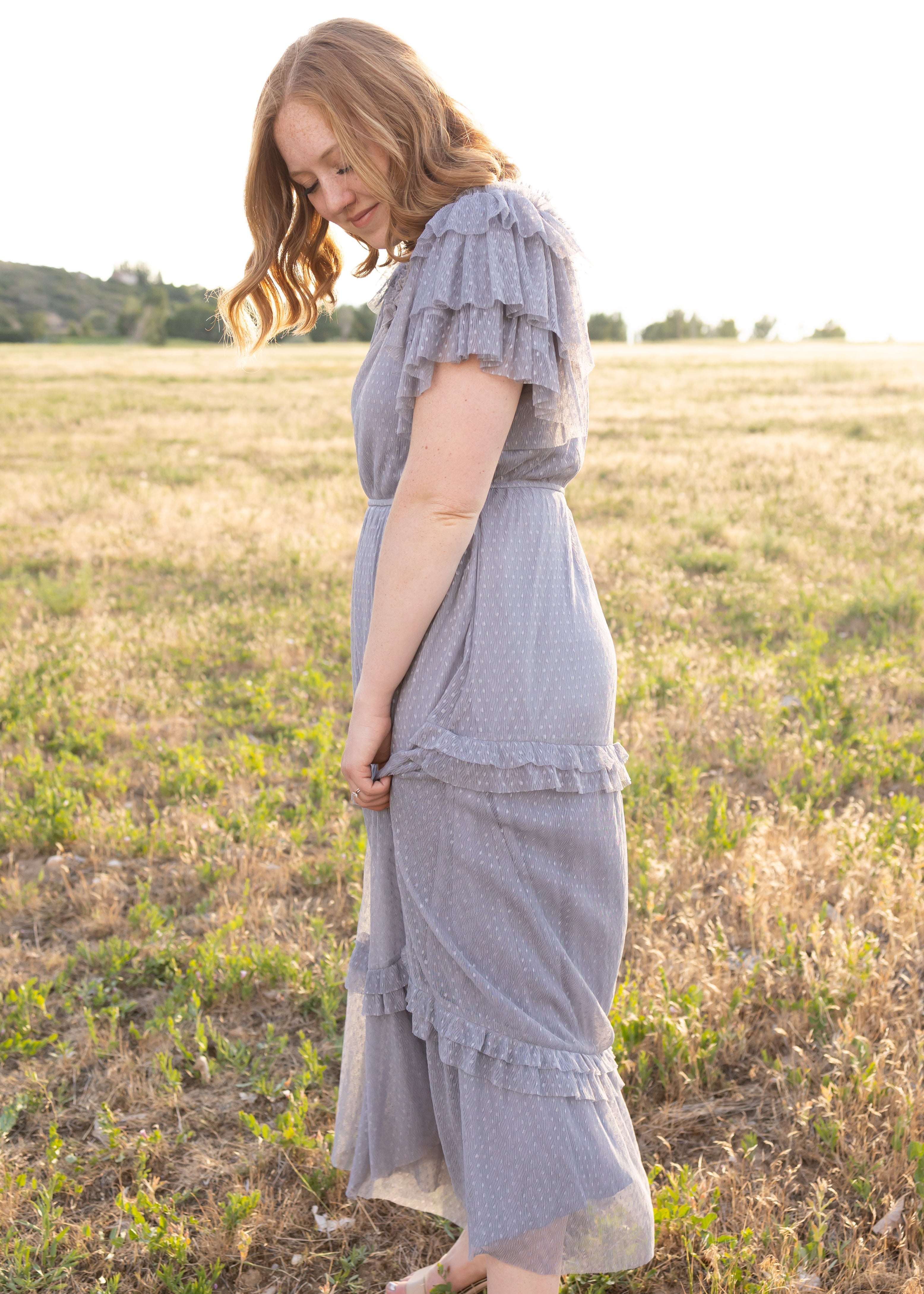 Kinley Blue Grey Dress