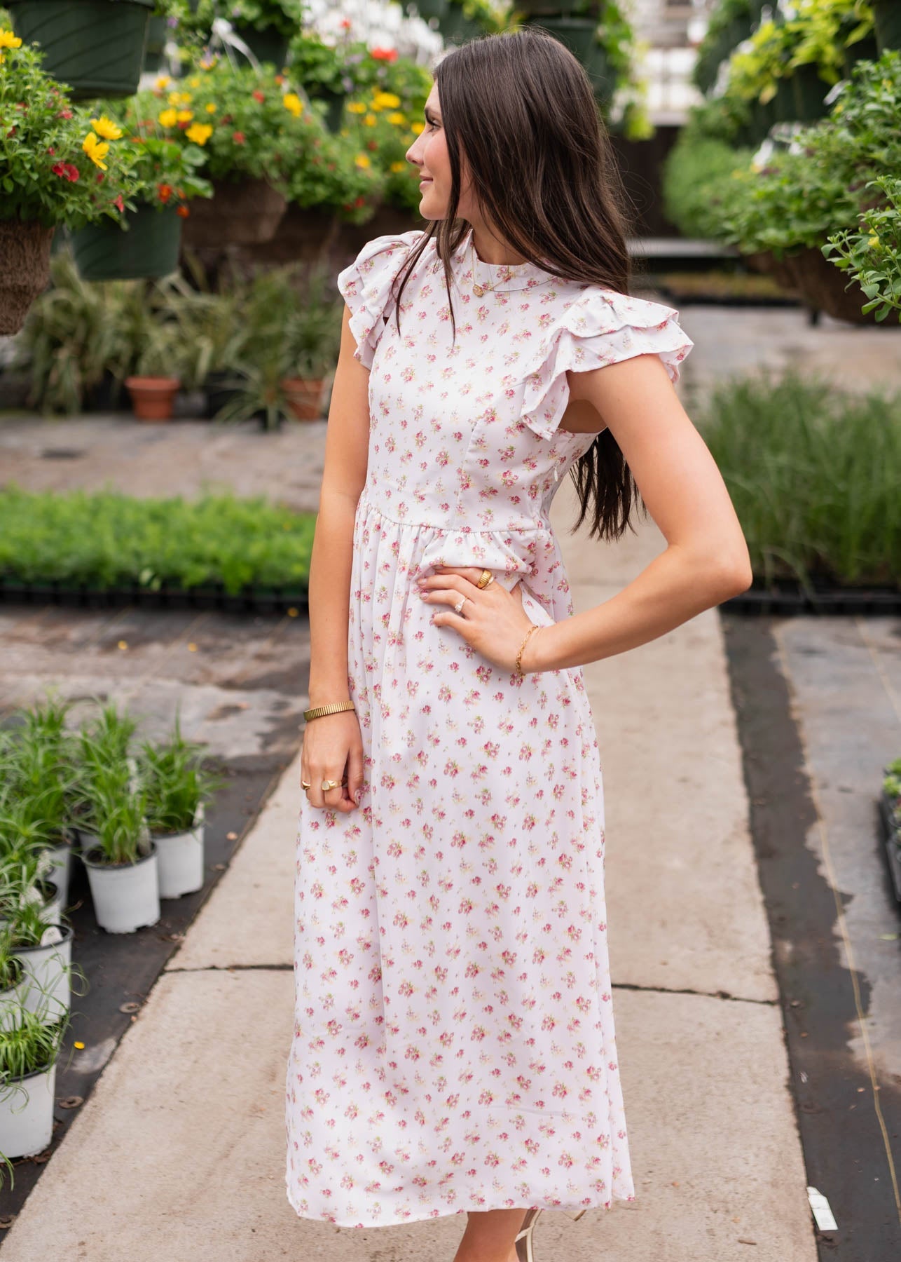 Kinley Light Pink Floral Dress