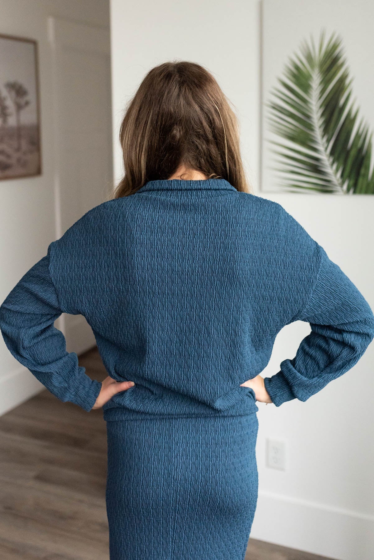 Kirstie Navy Knit Pullover