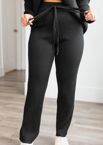 Kora Black Sweater Pants